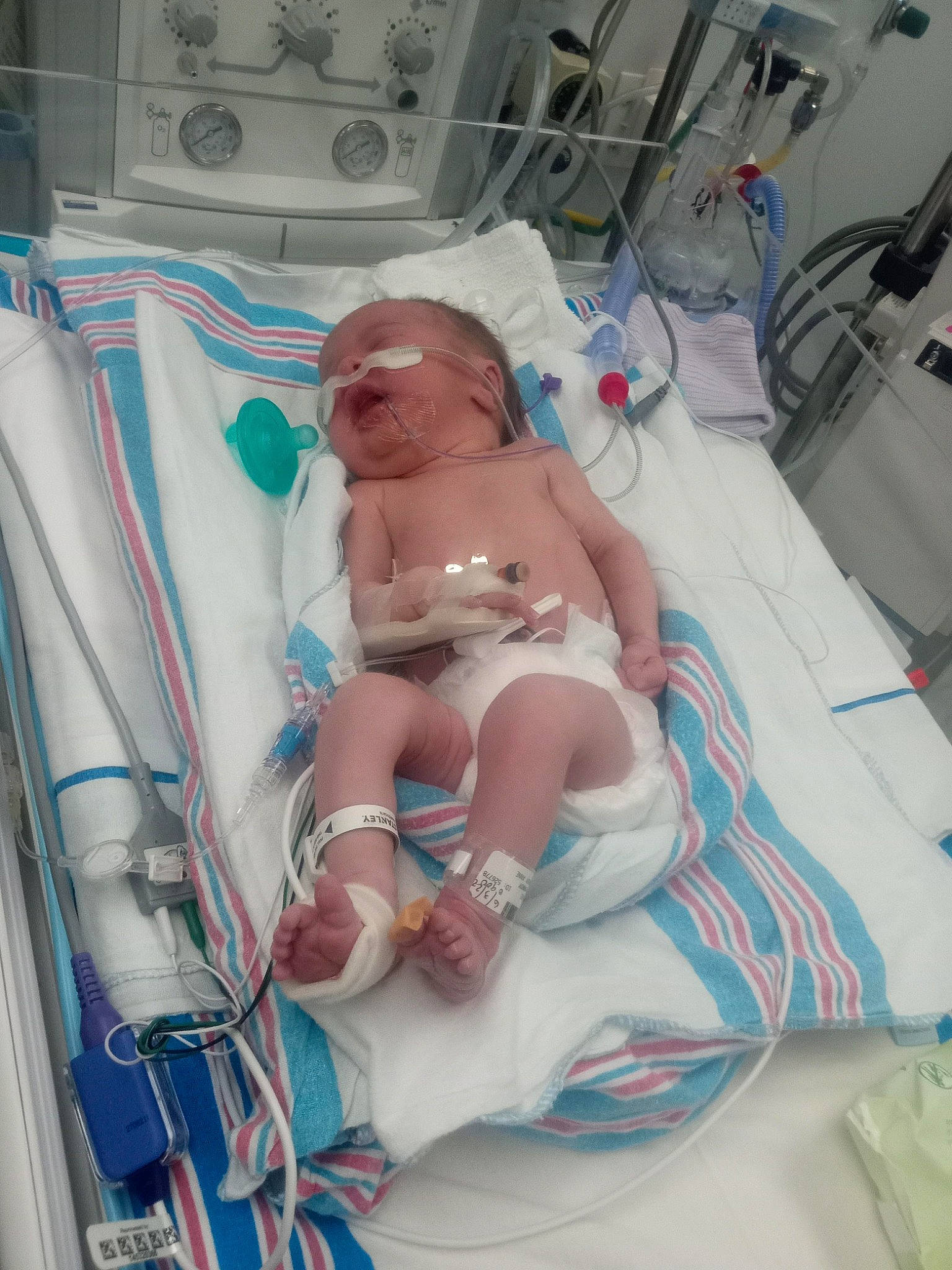 Ainsley joined the competition — help win amazing prizes! baby, chest, child, childbirth, comfort, event, health_care, hospital, hospital_bed, linens, medical, medical_equipment, medical_procedure, patient, pediatrics, person, room, service, toddler