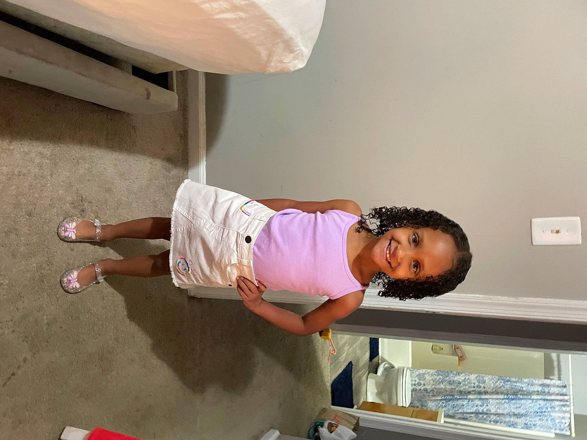 Aubree joined the competition — help win amazing prizes! baby, baby_toddler_clothing, child, comfort, elbow, floor, flooring, fun, happy, hardwood, house, human_leg, joy, knee, leisure, person, room, smile, t_shirt, thigh