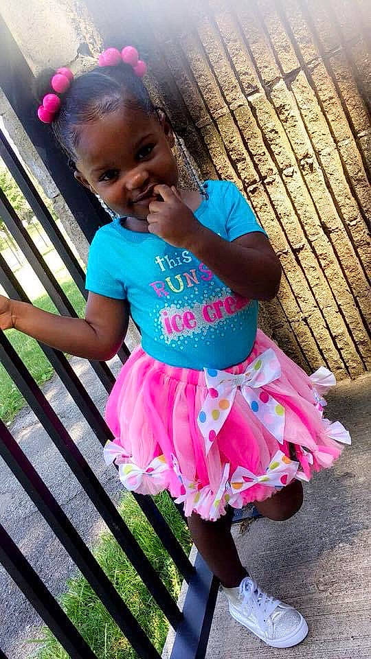 Amayah joined the competition — help win amazing prizes! baby_toddler_clothing, child, clothing, costume, dress, joy, person, pink, play, smile, toddler