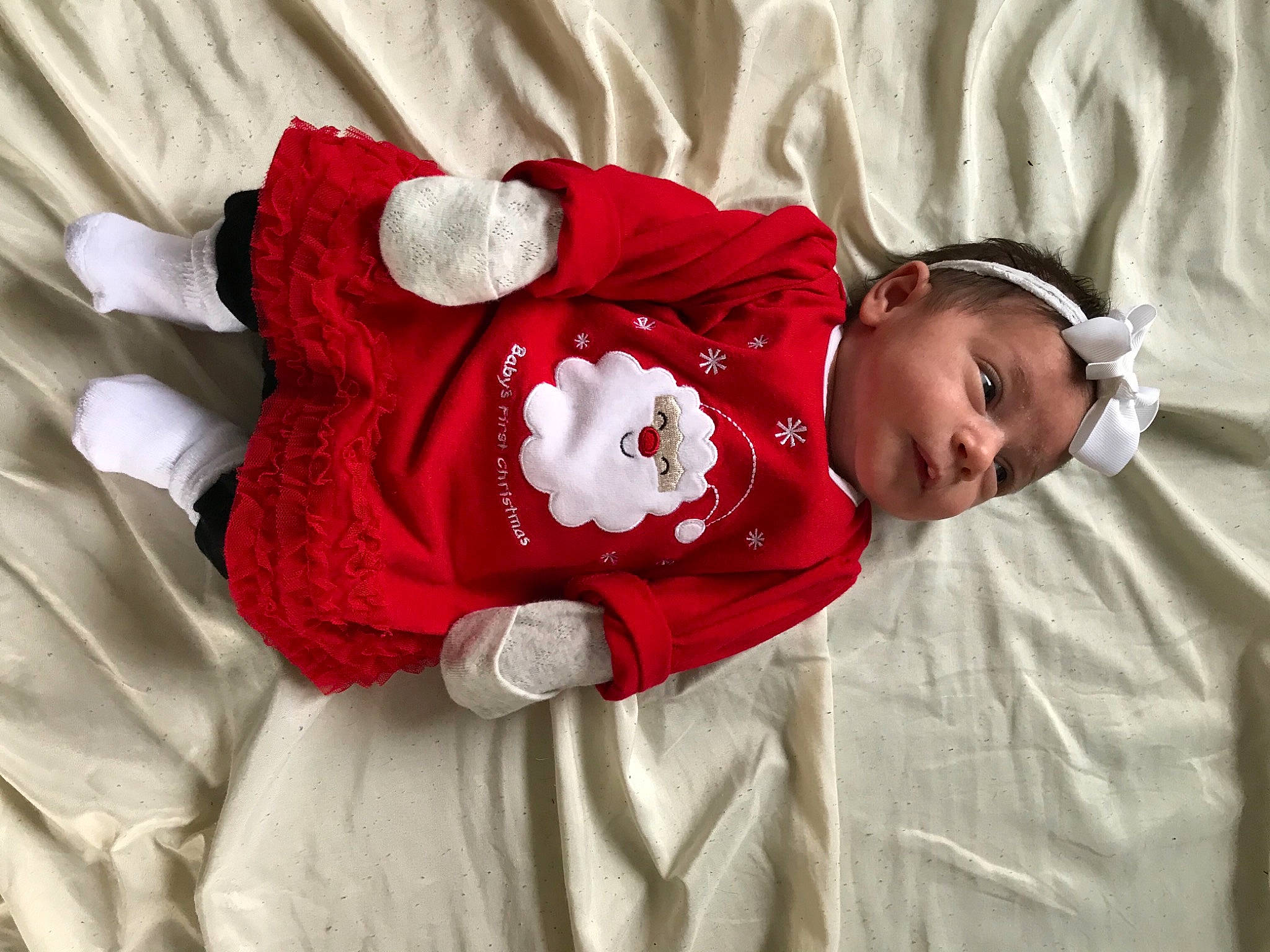 Rylee joined the competition — help win amazing prizes! baby, baby_toddler_clothing, child, costume, costume_accessory, fictional_character, linens, person, red, sleeve, textile, toddler