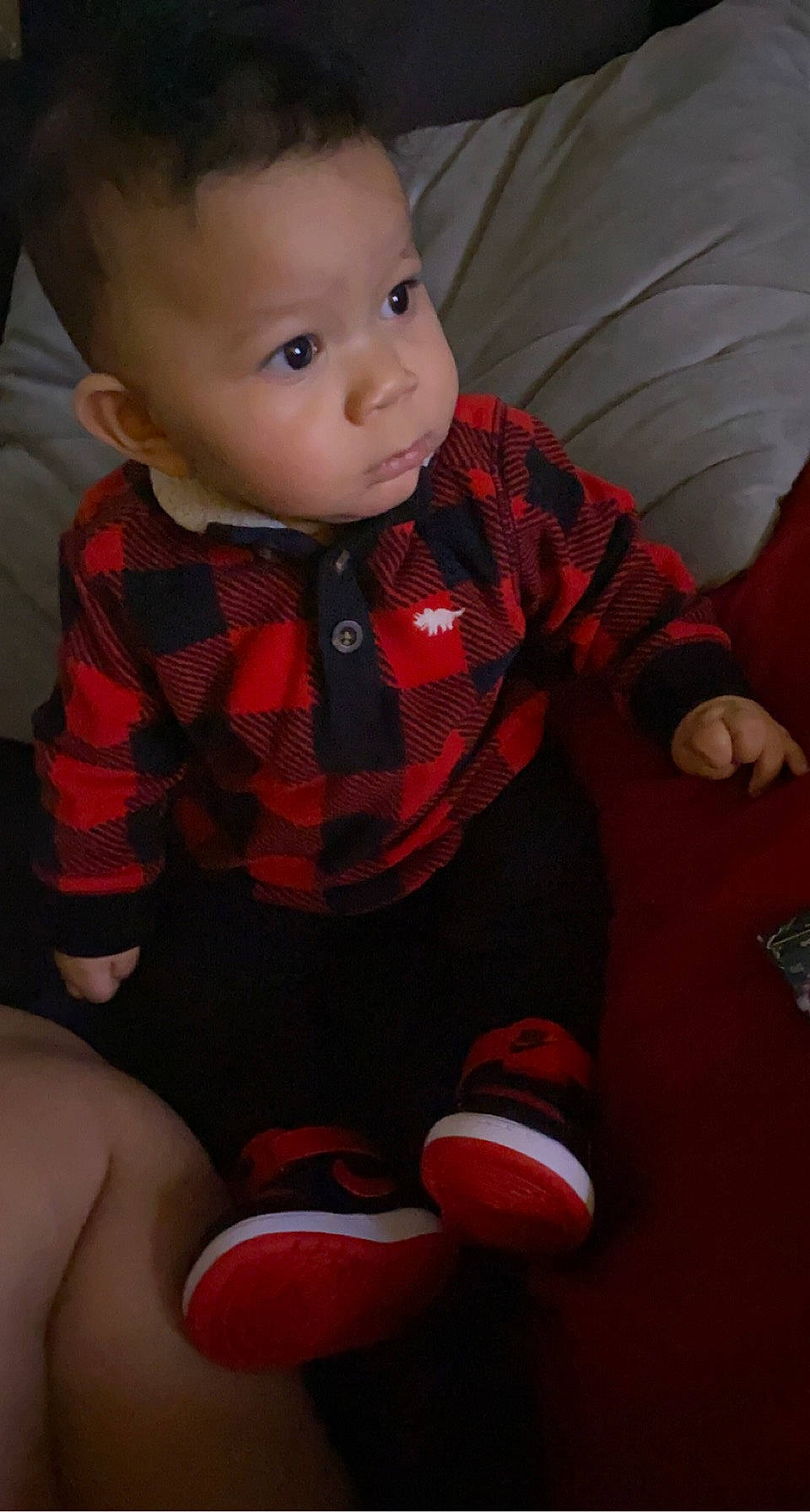 Cadence joined the competition — help win amazing prizes! arm, baby, baby_toddler_clothing, cheek, chin, eye, face, finger, hand, head, iris, joint, leg, mouth, nose, orange, person, skin, sleeve, standing