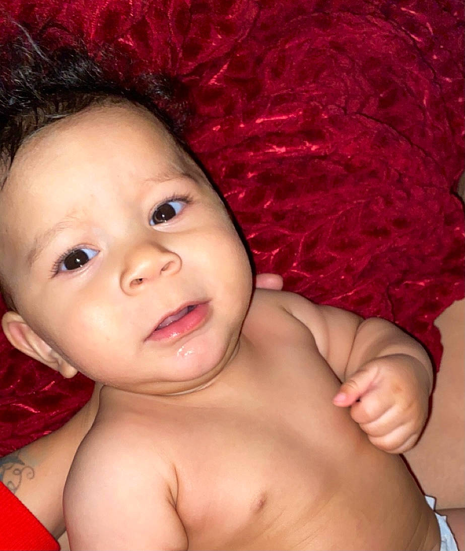 Cadence joined the competition — help win amazing prizes! baby, black, cheek, chin, eye, eyebrow, eyelash, flash_photography, forehead, happy, head, headgear, iris, lip, mouth, organ, person, pink, skin, smile