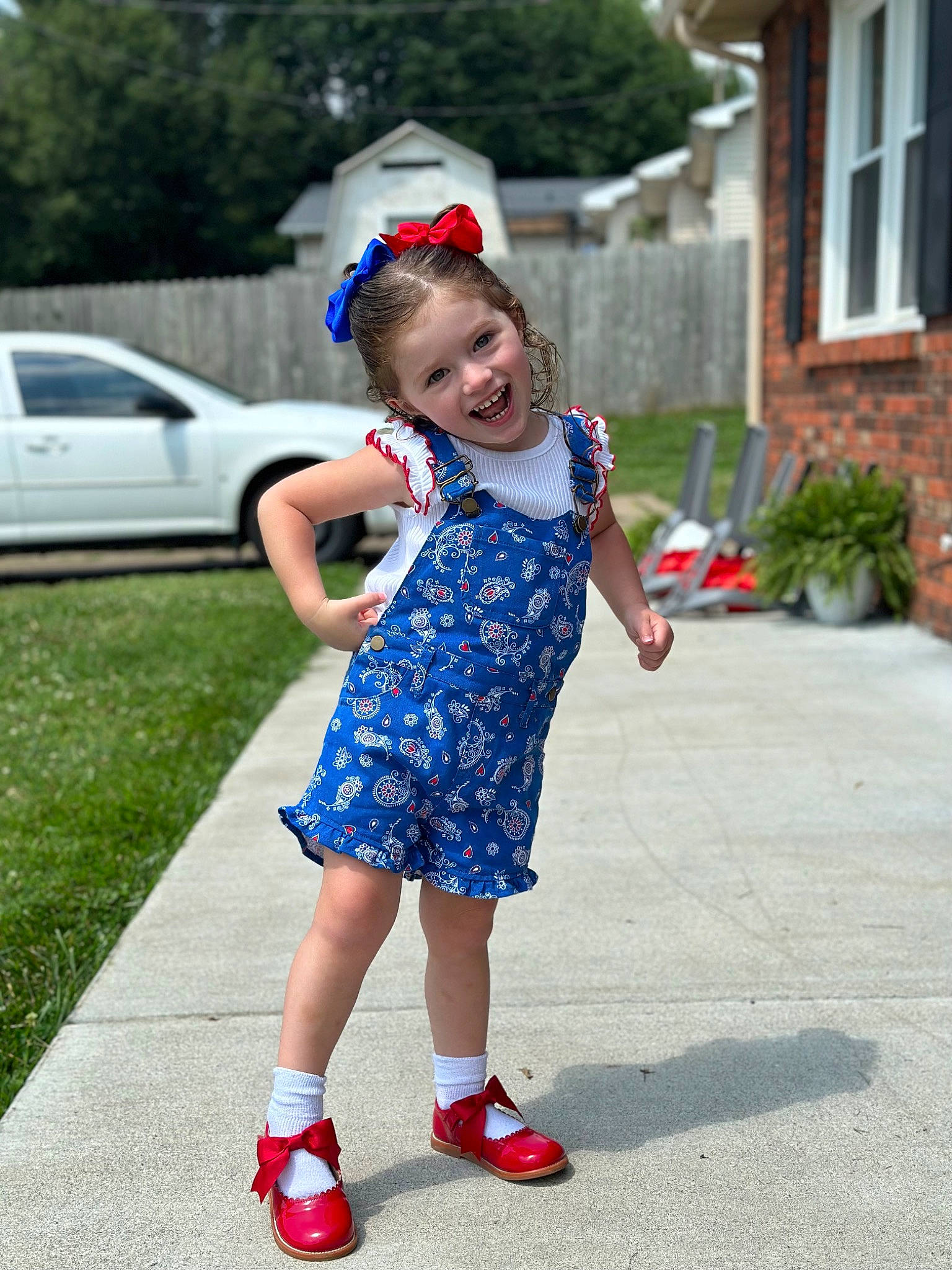 Lillian joined the competition — help win amazing prizes! asphalt, car, child, electric_blue, event, flowerpot, fun, grass, happy, joy, leisure, magenta, pattern, person, plant, recreation, road, smile, summer, toddler