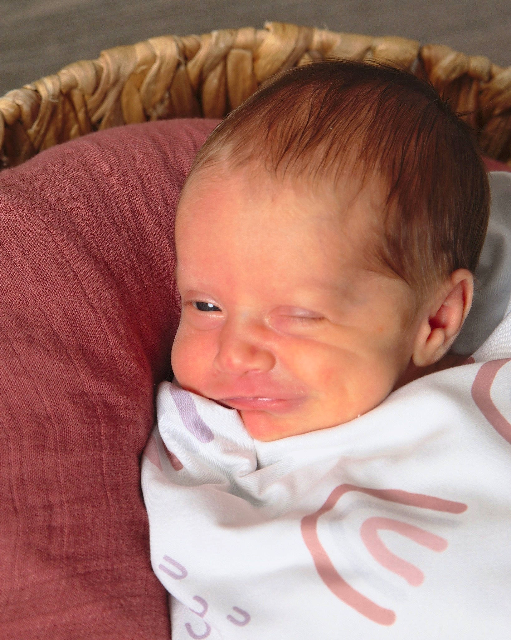 Josephine is registered to the contest to win money with this photo: baby, baby_toddler_clothing, cheek, chin, close_up, collar, comfort, eye, eyebrow, face, hairstyle, head, iris, lip, mouth, neck, nose, person, skin, sleeve