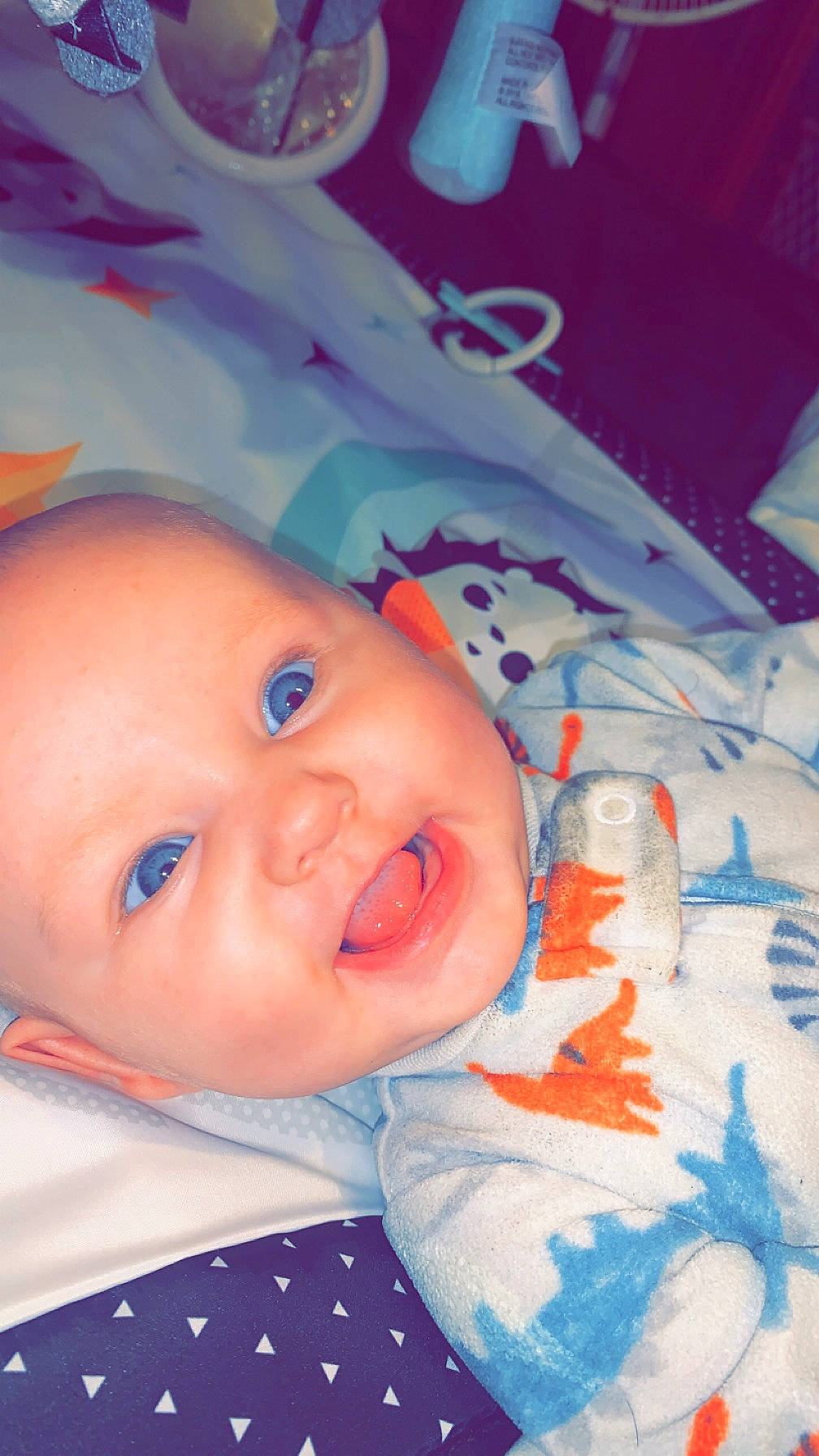 Aurora joined the competition — help win amazing prizes! azure, baby, baby_laughing, baby_toddler_clothing, cheek, child, eye, face, happy, head, iris, lip, mouth, nose, person, pink, product, skin, smile, toddler