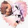 Cecilia joined the competition — help win amazing prizes! baby, infant, pink_clothing, black_pattern, face, hand, lying_down, soft_texture, portrait, closeup, cute, newborn, child, sleepy, delicate, skin, peaceful, adorable, small_hands, toddler