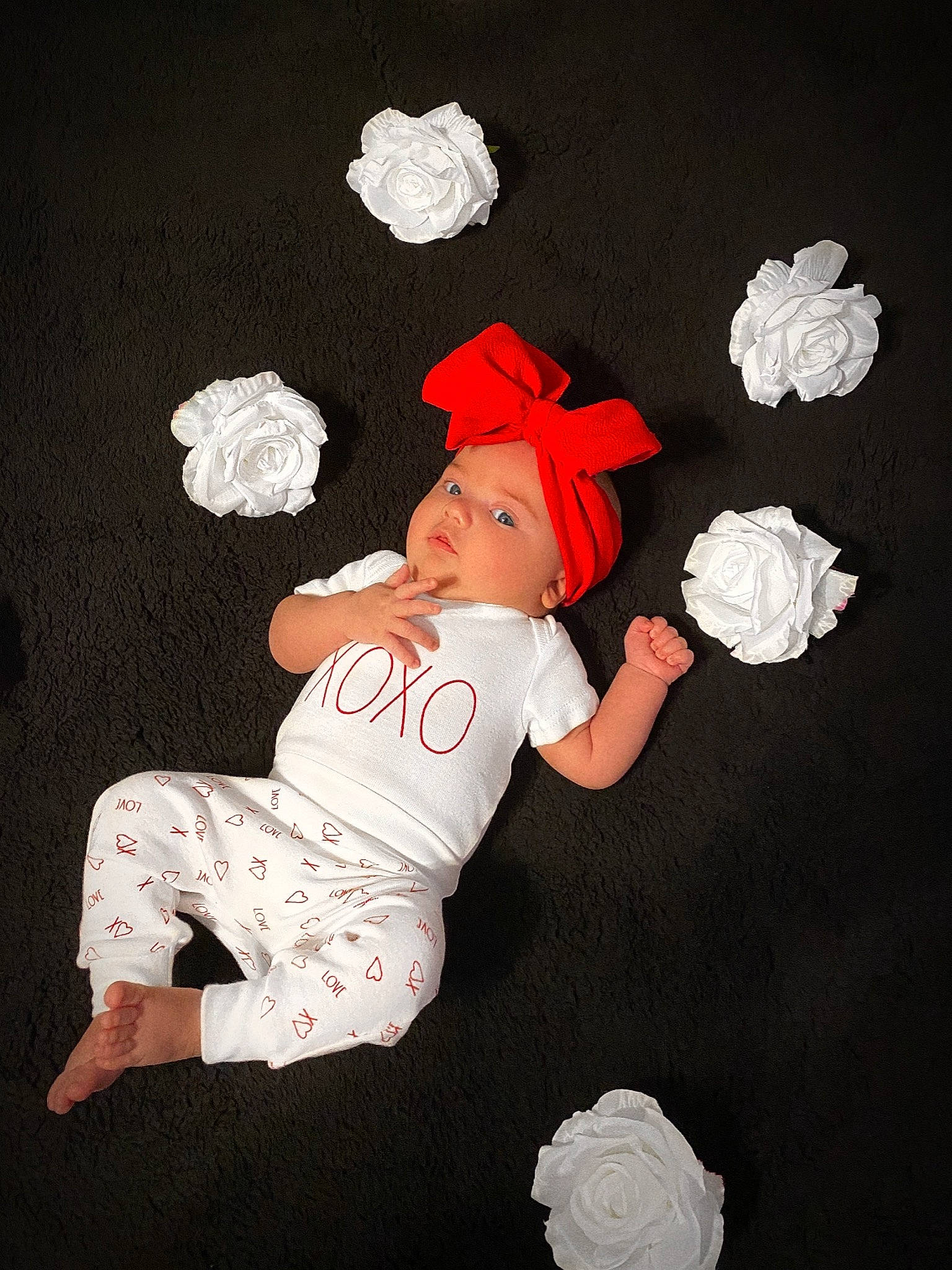 Paisley Rose joined the competition — help win amazing prizes! art, baby, baby_toddler_clothing, carmine, fictional_character, flash_photography, flower, font, gesture, happy, hat, headwear, person, petal, pink, red, rose, rose_family, rose_order, t_shirt