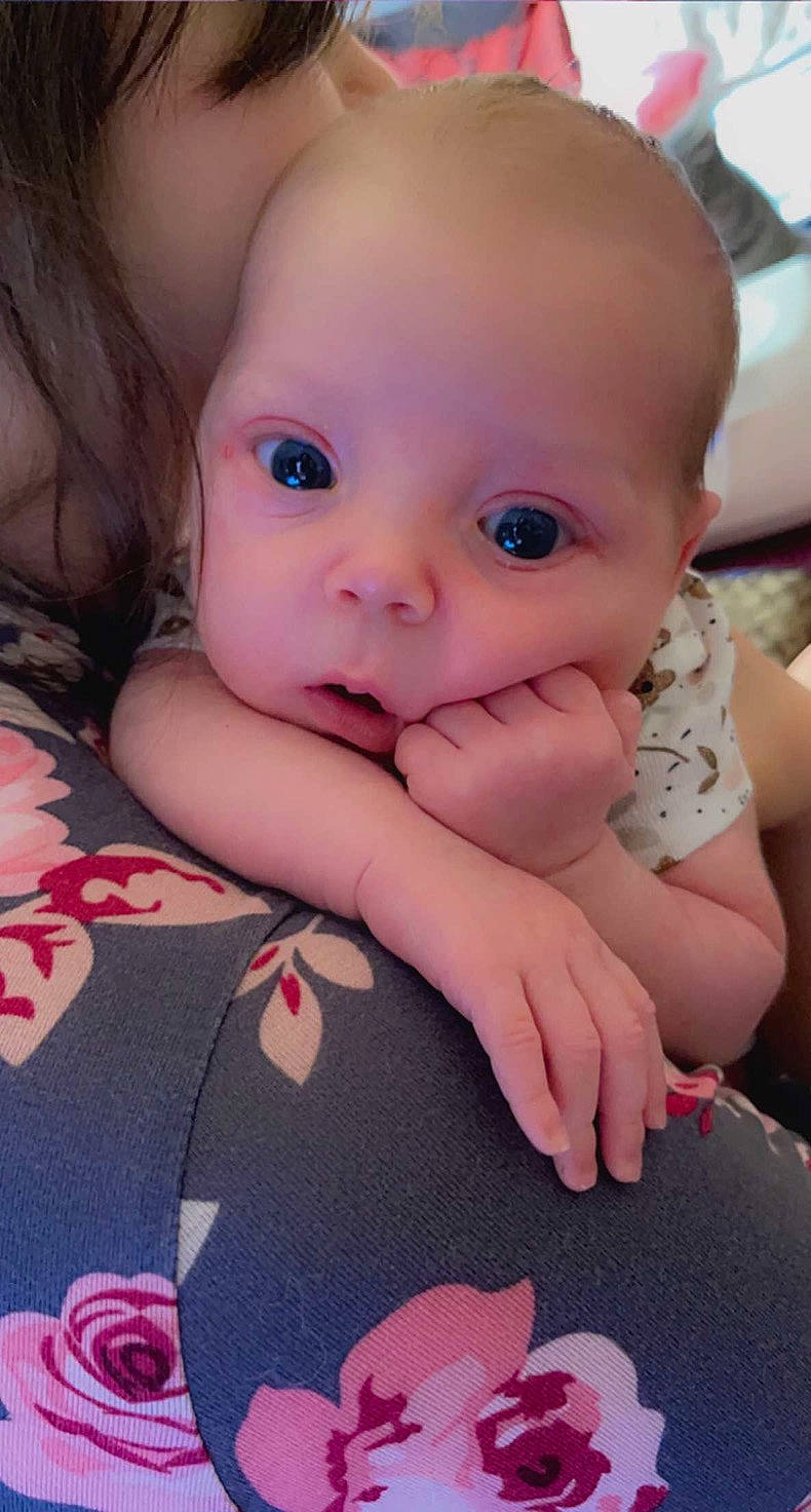 Dahlia joined the competition — help win amazing prizes! baby, baby_toddler_clothing, cheek, chin, finger, gesture, hairstyle, happy, head, iris, lip, mouth, nail, nose, people, person, pink, skin, textile, thumb