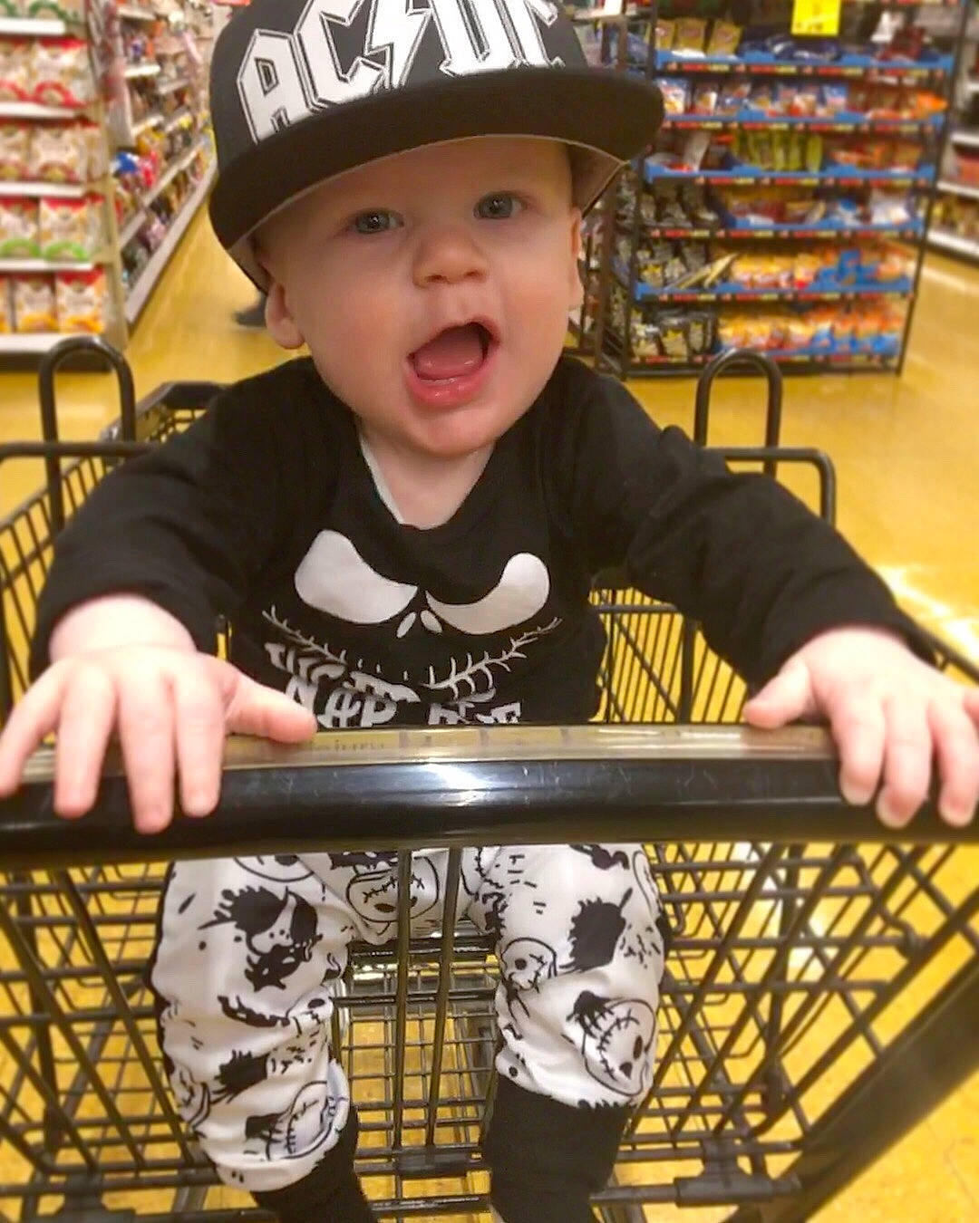 Sullivan joined the competition — help win amazing prizes! cap, child, headwear, person, surprise, toddler