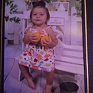 Joshlynn is registered to the contest to win money with this photo: baby, ball, barefoot, basketball, basketballball, bodypart, clothing, dress, face, finger, food, fruit, hand, head, person, photography, plant, portrait, produce, sport