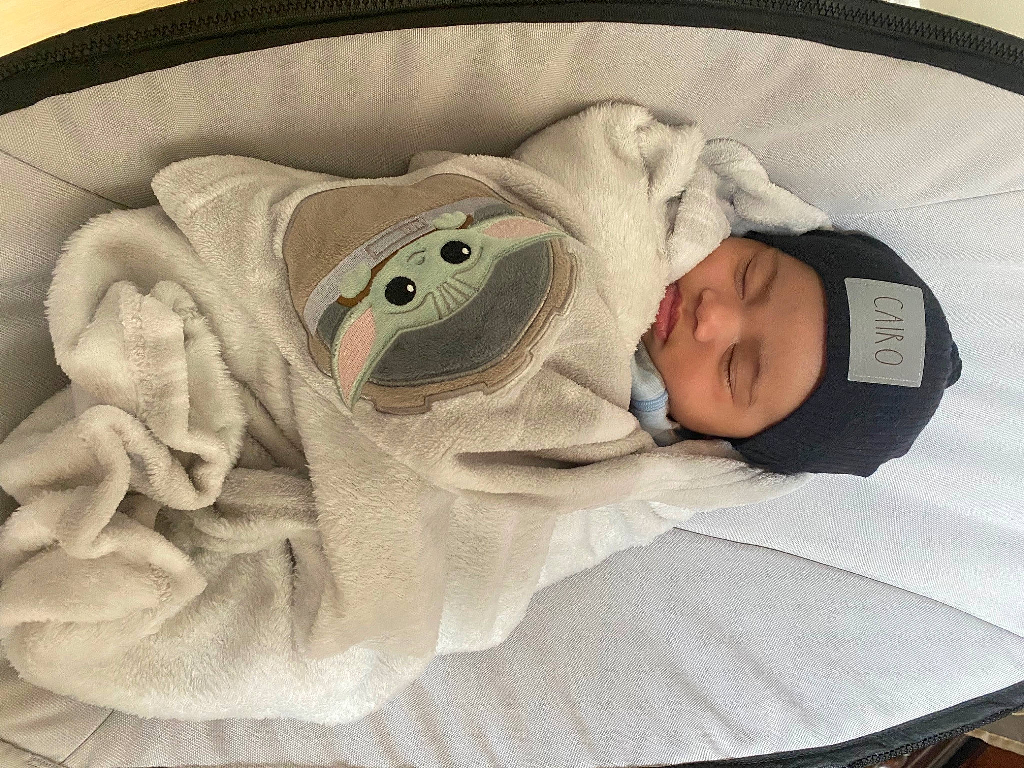 Cairo joined the competition — help win amazing prizes! baby, baby_carriage, baby_products, baby_safety, baby_sleeping, baby_toddler_clothing, bed, bedding, bedtime, child, comfort, hat, headwear, infant_bed, linens, nap, person, product, room, sleeve