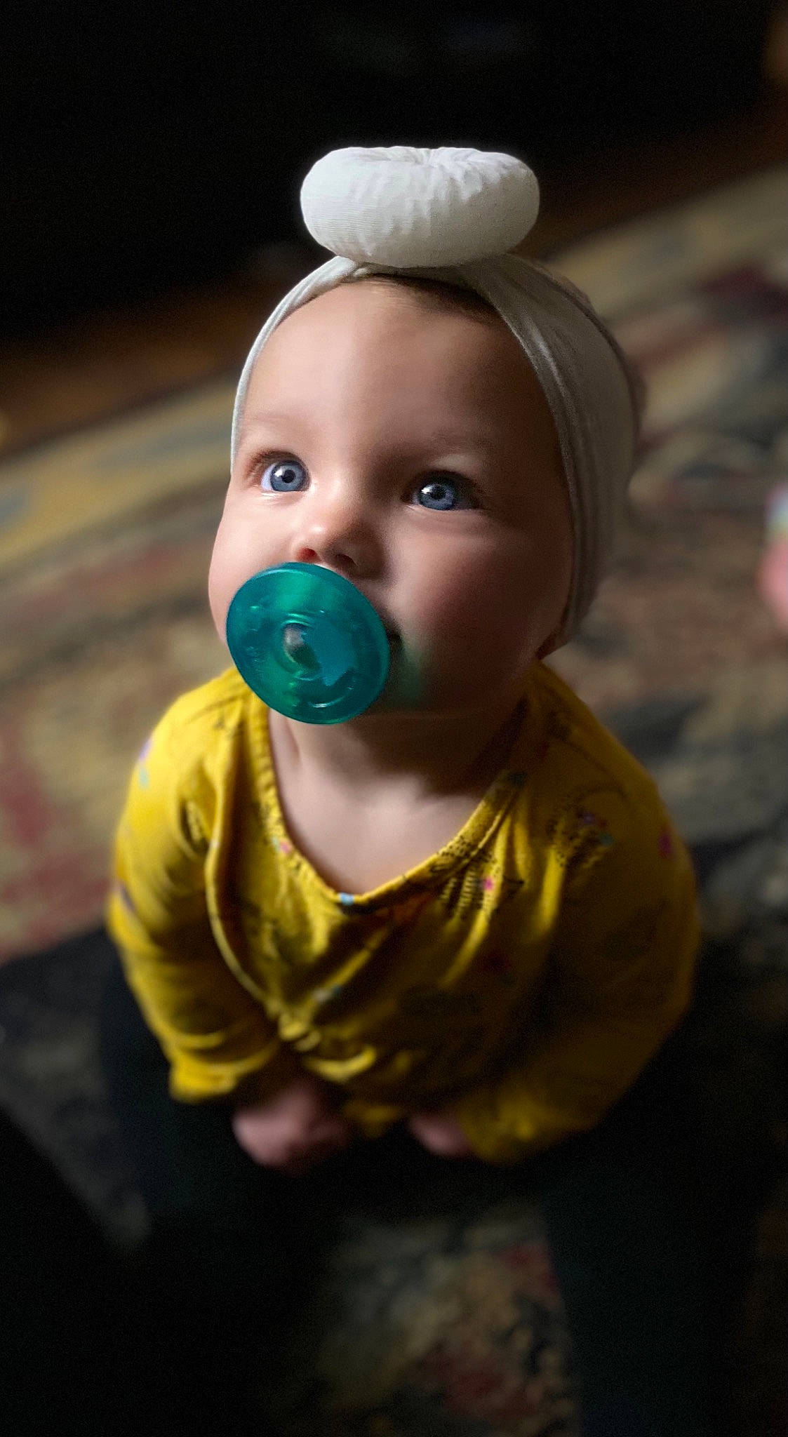 Emberleigh joined the competition — help win amazing prizes! baby, baby_toddler_clothing, cheek, child, darkness, eyelash, flash_photography, fun, grass, happy, human_body, person, personal_protective_equipment, portrait_photography, toddler