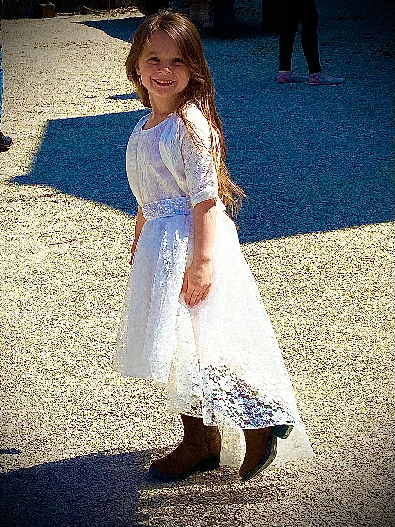 Victoria is registered to the contest to win money with this photo: day_dress, dress, electric_blue, eye, fashion_design, flash_photography, flooring, formal_wear, gown, hair, happy, joy, one_piece_garment, person, shoe, sleeve, smile, street_fashion, textile, thigh