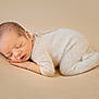 baby, newborn, sleeping, infant, soft, blanket, beige, cozy, cute, child, peaceful, portrait, rest, comfort, small, sleep, face, clothing, hands, lying_down