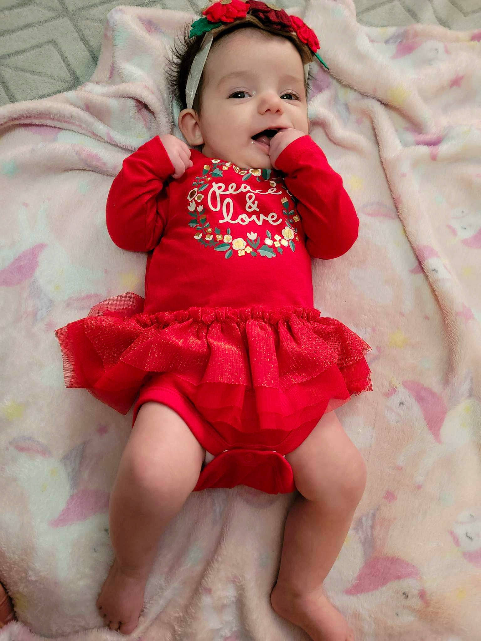 Ella joined the competition — help win amazing prizes! baby, baby_toddler_clothing, child, day_dress, dress, embellishment, eye, fun, happy, head, human_leg, iris, magenta, pattern, person, pink, sitting, skin, sleeve, thigh