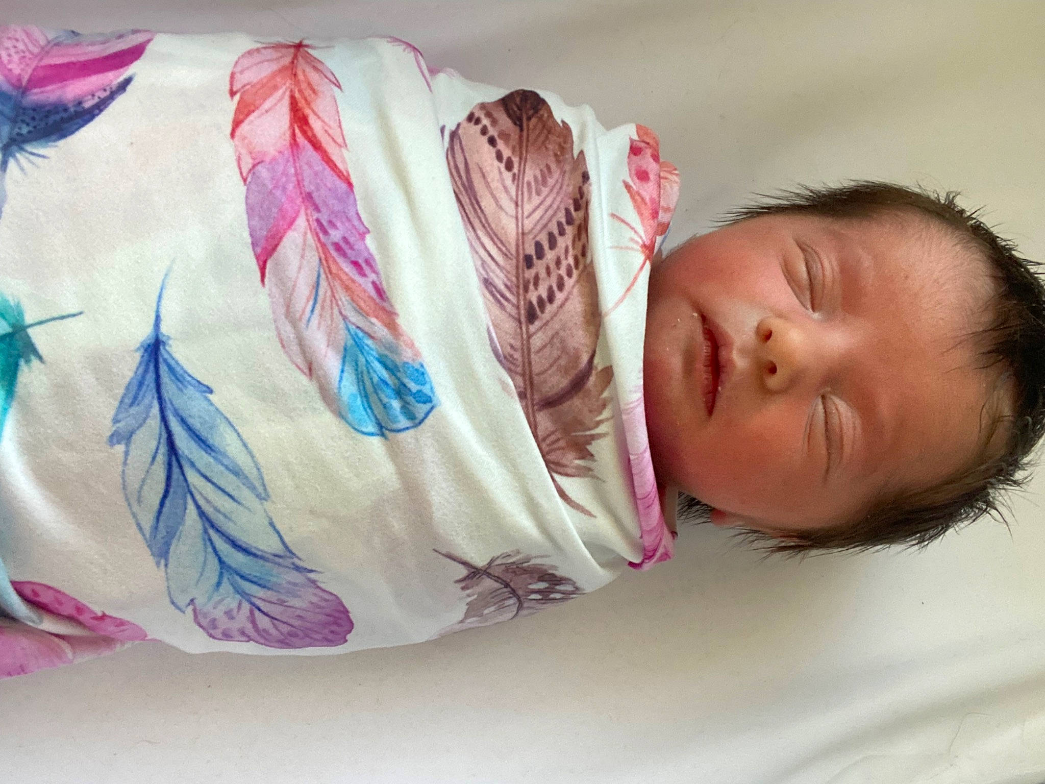 Adelyn is registered to the contest to win money with this photo: baby, baby_sleeping, baby_toddler_clothing, bed, bed_sheet, bedding, bedtime, child, comfort, eyelash, fashion_accessory, hand, happy, linens, magenta, person, pillow, room, sleeve, textile