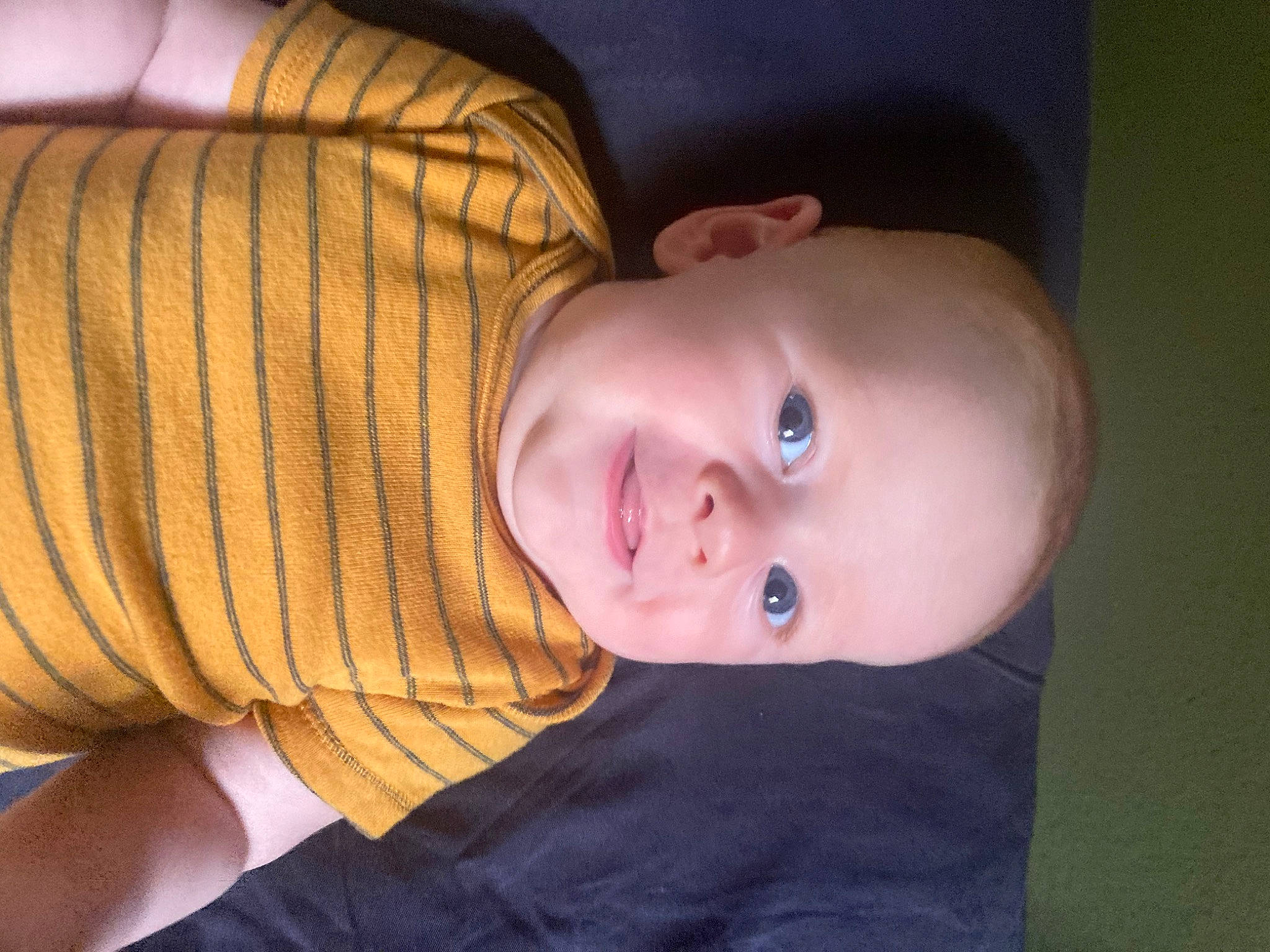 Draven is registered to the contest to win money with this photo: baby, baby_toddler_clothing, cheek, child, comfort, ear, eyebrow, finger, fun, hair, human_body, iris, lip, mouth, nose, person, skin, sleeve, smile, toddler