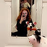 Pixxy is registered to the contest to win money with this photo: adult, animal, bodypart, bulldog, canine, dog, face, female, finger, hand, head, indoors, interiordesign, person, pet, photography, pig, portrait, puppy, woman