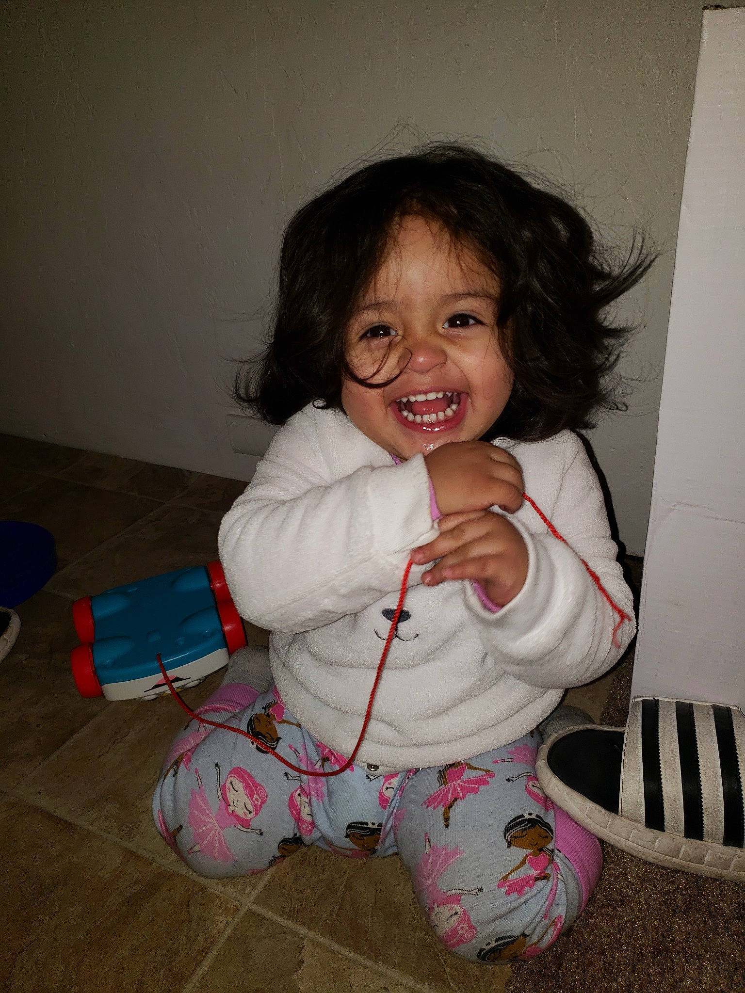 Ana'Leia is registered to the contest to win money with this photo: baby, cheek, child, joy, person, play, smile, toddler