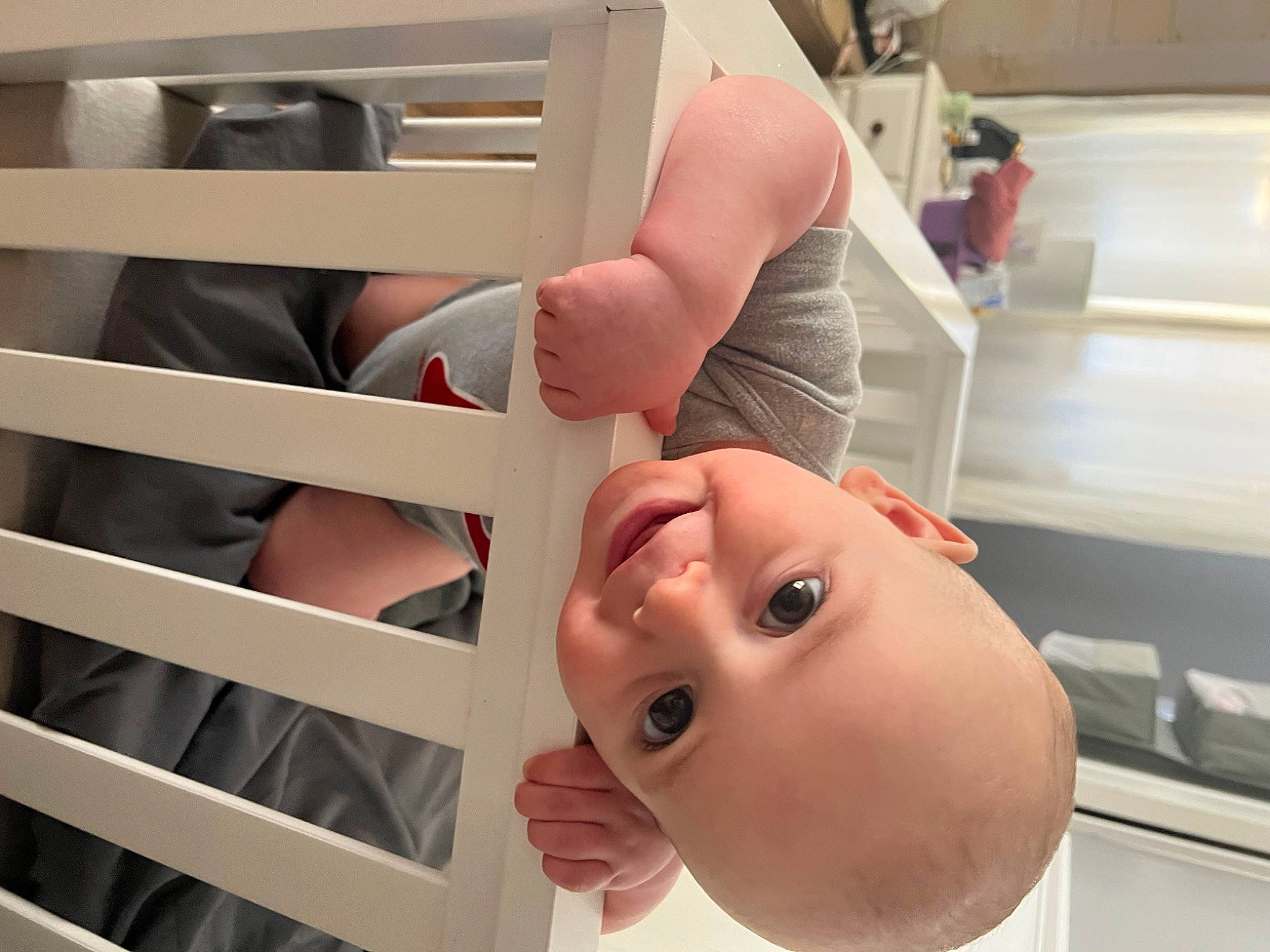 Christopher is registered to the contest to win money with this photo: arm, baby, baby_toddler_clothing, child, comfort, eyelash, finger, gesture, hand, happy, human_body, leg, mouth, nail, nose, person, skin, smile, thumb, toddler