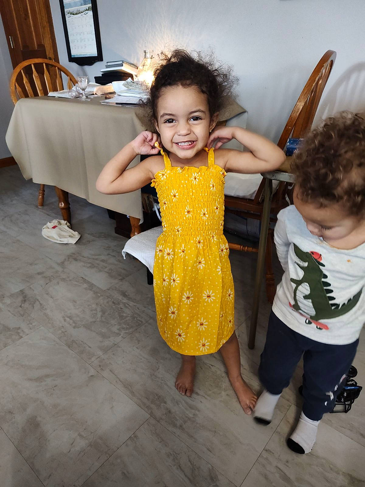 Avaya joined the competition — help win amazing prizes! baby, baby_toddler_clothing, chair, child, desk, dress, event, fashion_design, flooring, formal_wear, fun, gesture, happy, joy, leisure, person, skin, sleeve, smile, table