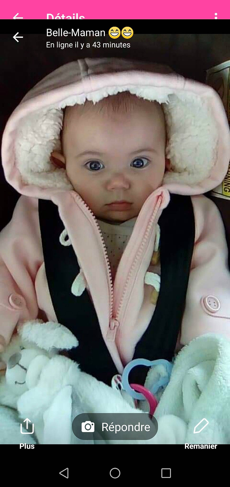 Léana participe au concours pour gagner de l'argent avec cette photo : child, girl, infant, nose, person, photo_caption, product, toddler