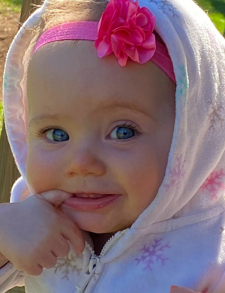 Ivy joined the competition — help win amazing prizes! cheek, dress, eye, eyebrow, eyelash, face, hand, happy, head, headgear, headwear, iris, lip, nose, person, pink, plant, product, purple, skin