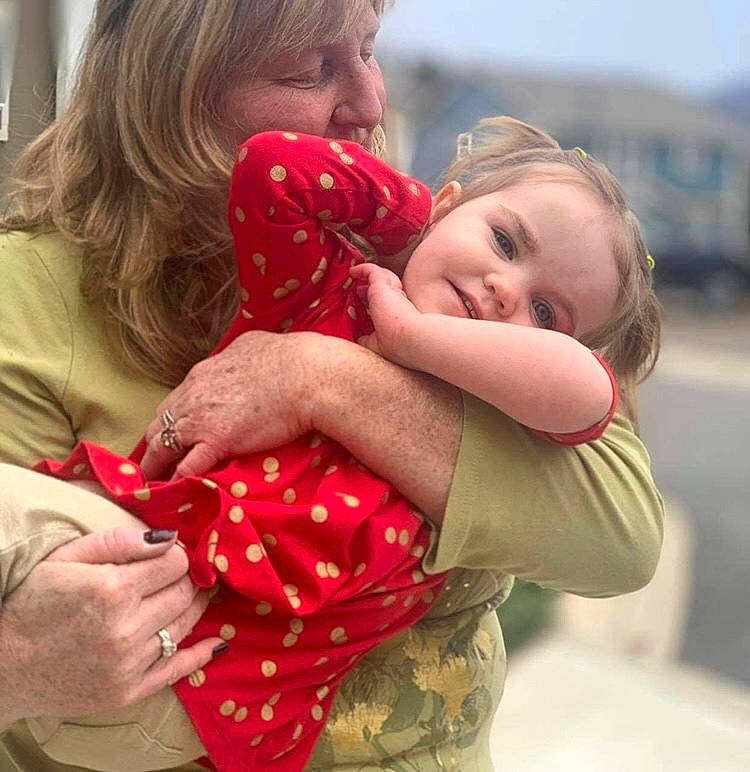 Audrey joined the competition — help win amazing prizes! blond, child, comfort, event, finger, fun, gesture, happy, hug, jewellery, lip, love, nail, pattern, people, people_in_nature, person, red, sky, smile