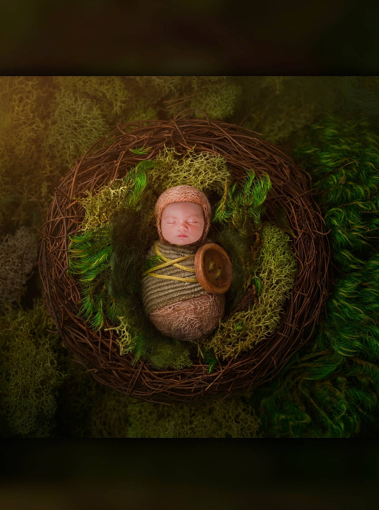 Zylah joined the competition — help win amazing prizes! art, bird_nest, branch, circle, grass, illustration, nest, person, plant, still_life