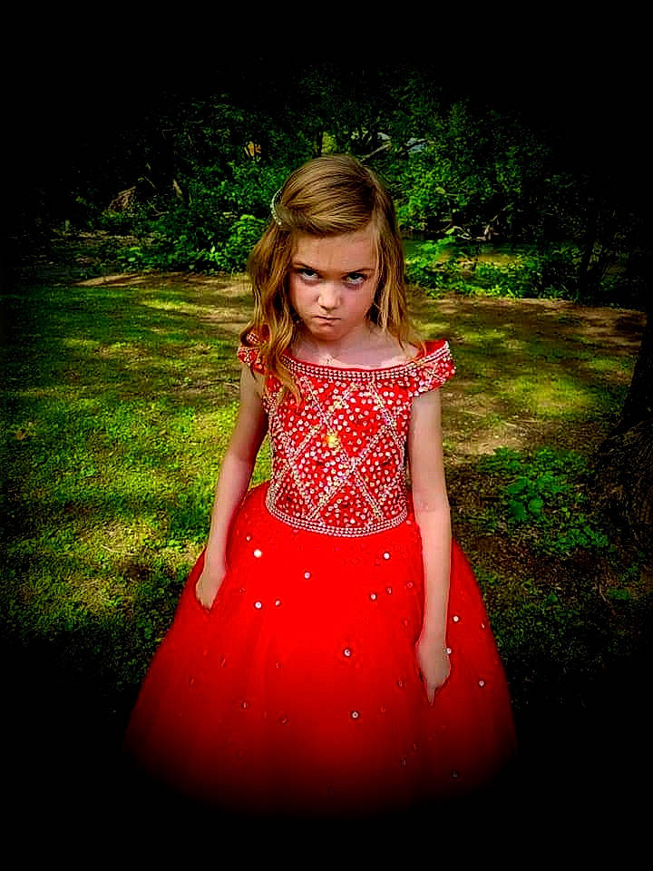 Tieara joined the competition — help win amazing prizes! arm, baby_toddler_clothing, bridal_party_dress, day_dress, dress, flash_photography, formal_wear, grass, hand, happy, human_body, magenta, one_piece_garment, pattern, people_in_nature, person, plant, sleeve, tints_and_shades, toddler