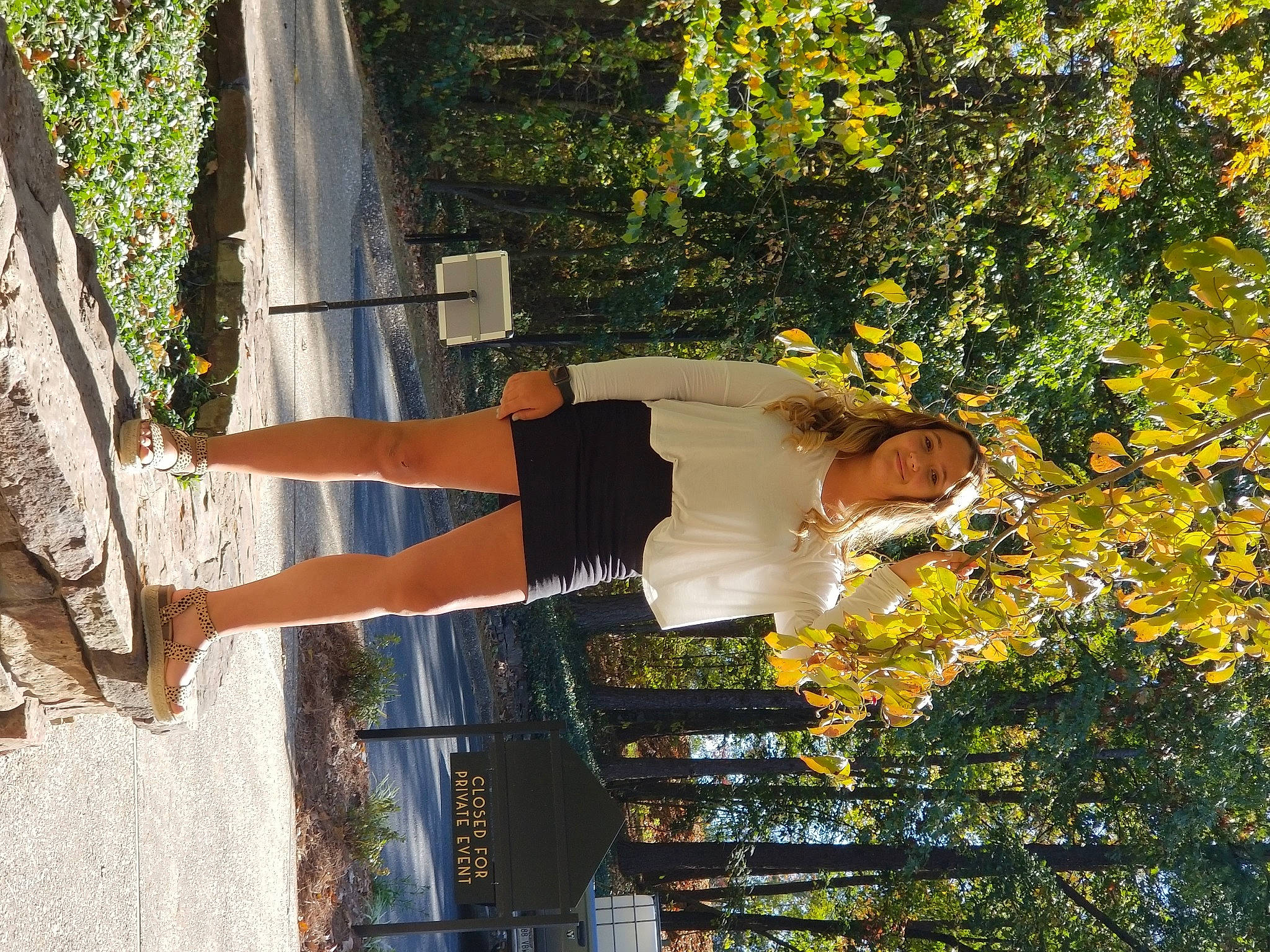 Hali is registered to the contest to win money with this photo: dress, flower, garden, grass, joy, landscape, leisure, people_in_nature, person, plant, shadow, shrub, tints_and_shades, tree, wood, woody_plant, yellow