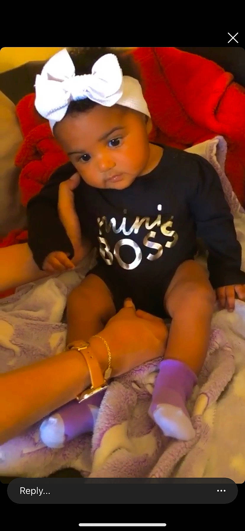 Kyleena joined the competition — help win amazing prizes! baby, baby_toddler_clothing, black, cap, child, face, finger, fun, human_leg, knee, orange, person, pink, shorts, sleeve, sock, t_shirt, thigh, toddler, white