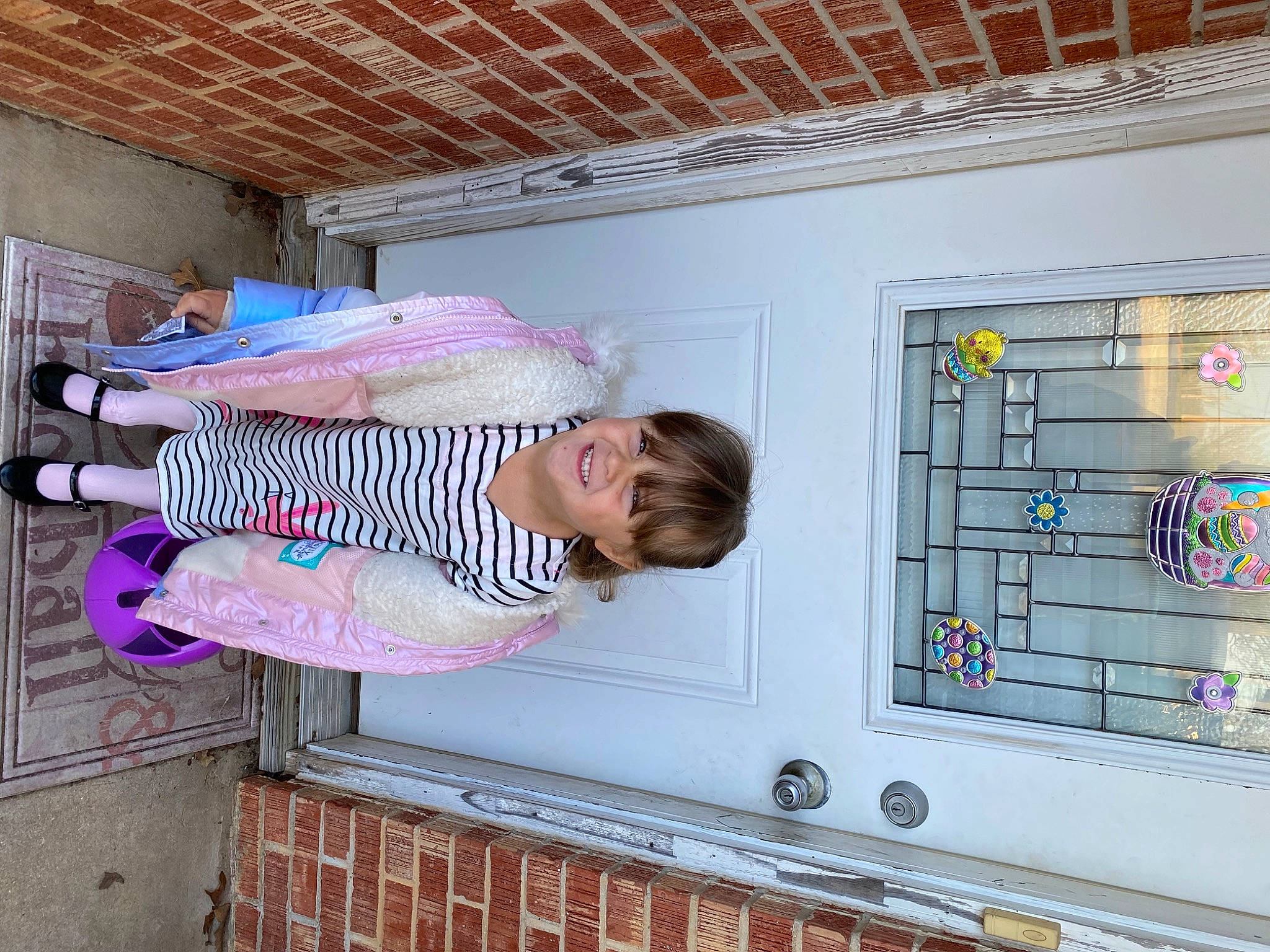 Holly joined the competition — help win amazing prizes! ceiling, child, engineering, fun, joy, leisure, machine, magenta, person, room, space, visual_arts, wall, window