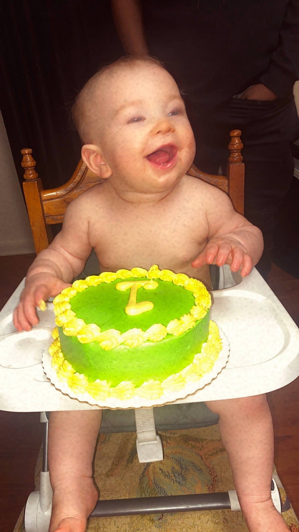 Jarad is registered to the contest to win money with this photo: baby, baked_goods, birthday, birthday_cake, buttercream, cake, cake_decorating, cake_decorating_supply, cream, cuisine, dessert, food, icing, ingredient, person, recipe, smile, sugar_cake, sugar_paste, sweetness