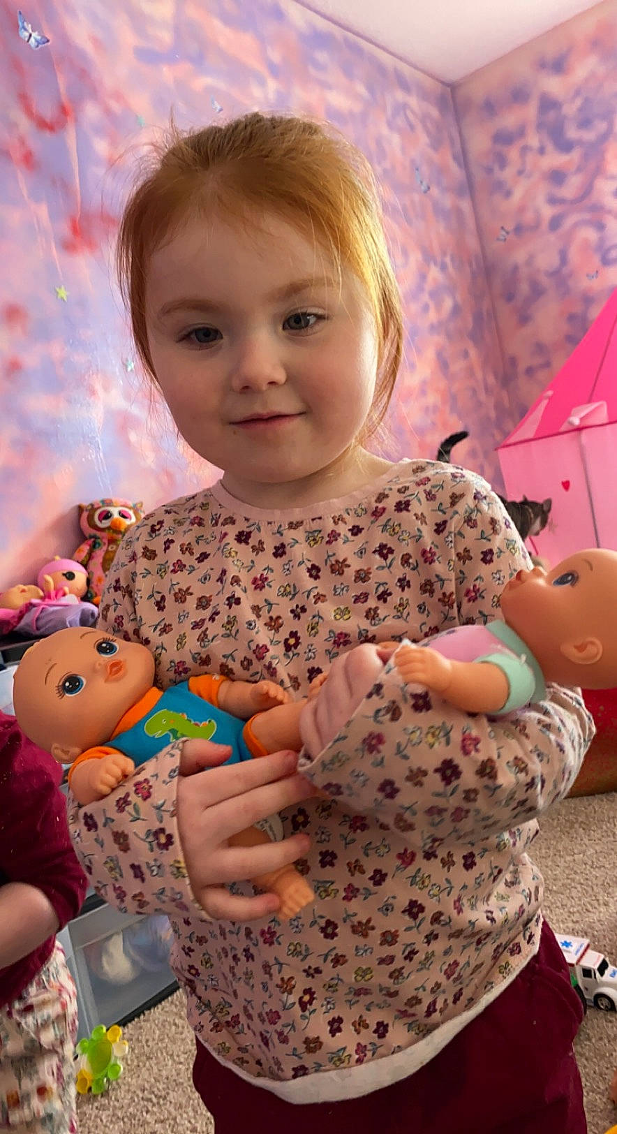 Myah joined the competition — help win amazing prizes! baby, baby_toddler_clothing, cheek, child, event, fun, happy, head, holiday, iris, joy, pattern, person, pink, play, room, sitting, skin, sleeve, smile