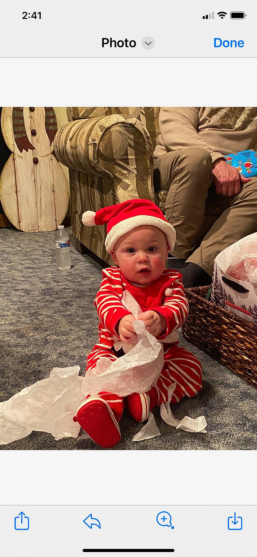 Jaxon joined the competition — help win amazing prizes! baby, baby_toddler_clothing, cap, child, christmas, christmas_eve, eye, fun, grass, happy, hat, headwear, holiday, person, plant, sitting, stock_photography, surprise, toddler, tradition