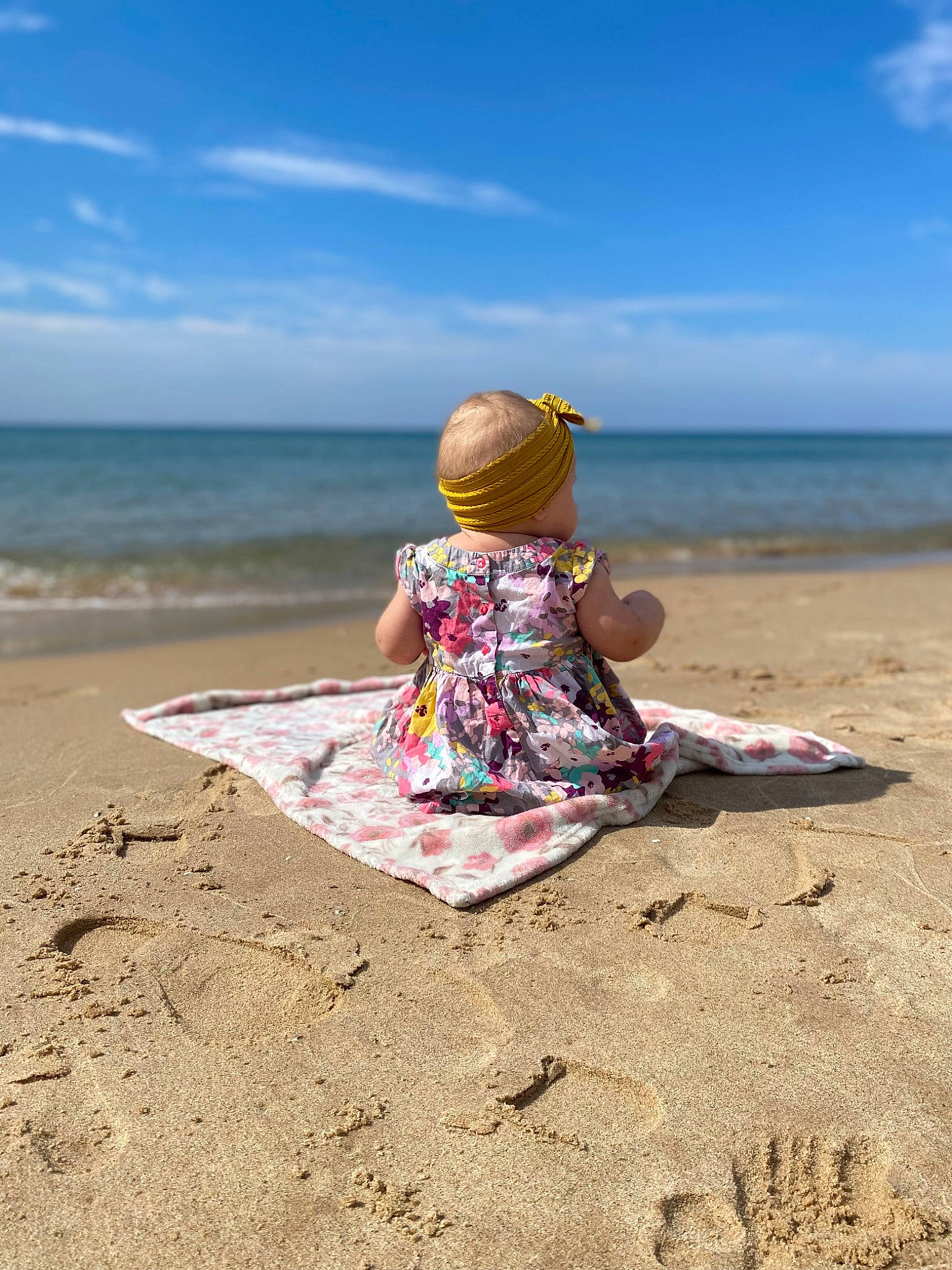 Haylin joined the competition — help win amazing prizes! beach, cloud, fun, happy, hat, holiday, horizon, landscape, leisure, people_in_nature, people_on_beach, person, recreation, sand, sky, sun_hat, toddler, travel, water, wave