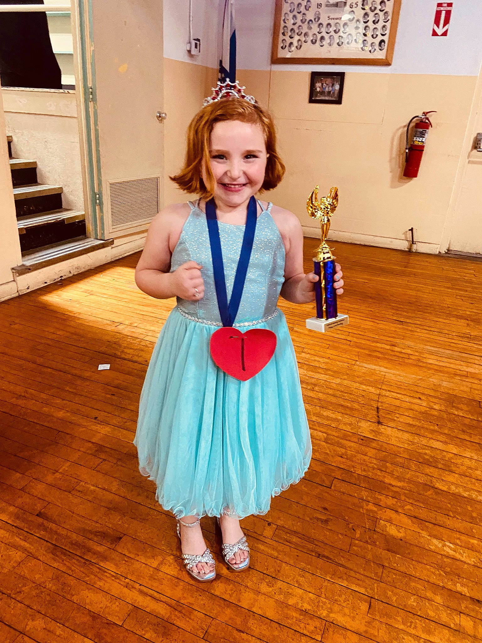 Charlee joined the competition — help win amazing prizes! baby_toddler_clothing, day_dress, dress, electric_blue, event, fashion_design, flooring, formal_wear, fun, happy, hardwood, human_leg, joy, pattern, person, picture_frame, smile, standing, toddler, tradition