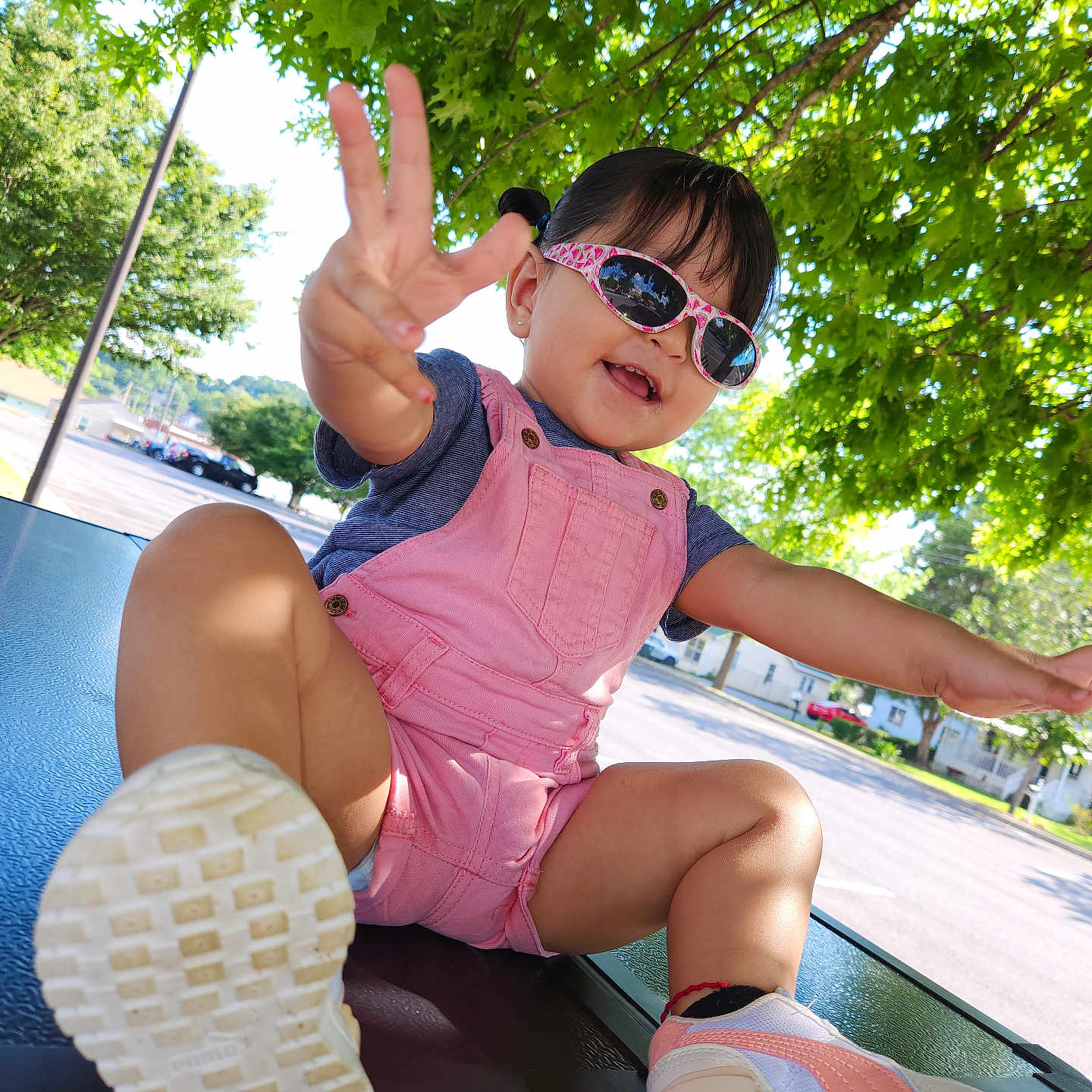 Keyra joined the competition — help win amazing prizes! accessories, baby, bodypart, clothing, face, finger, footwear, glasses, hand, head, person, photography, plant, portrait, sandal, shoe, shorts, sneaker, sunglasses, tree