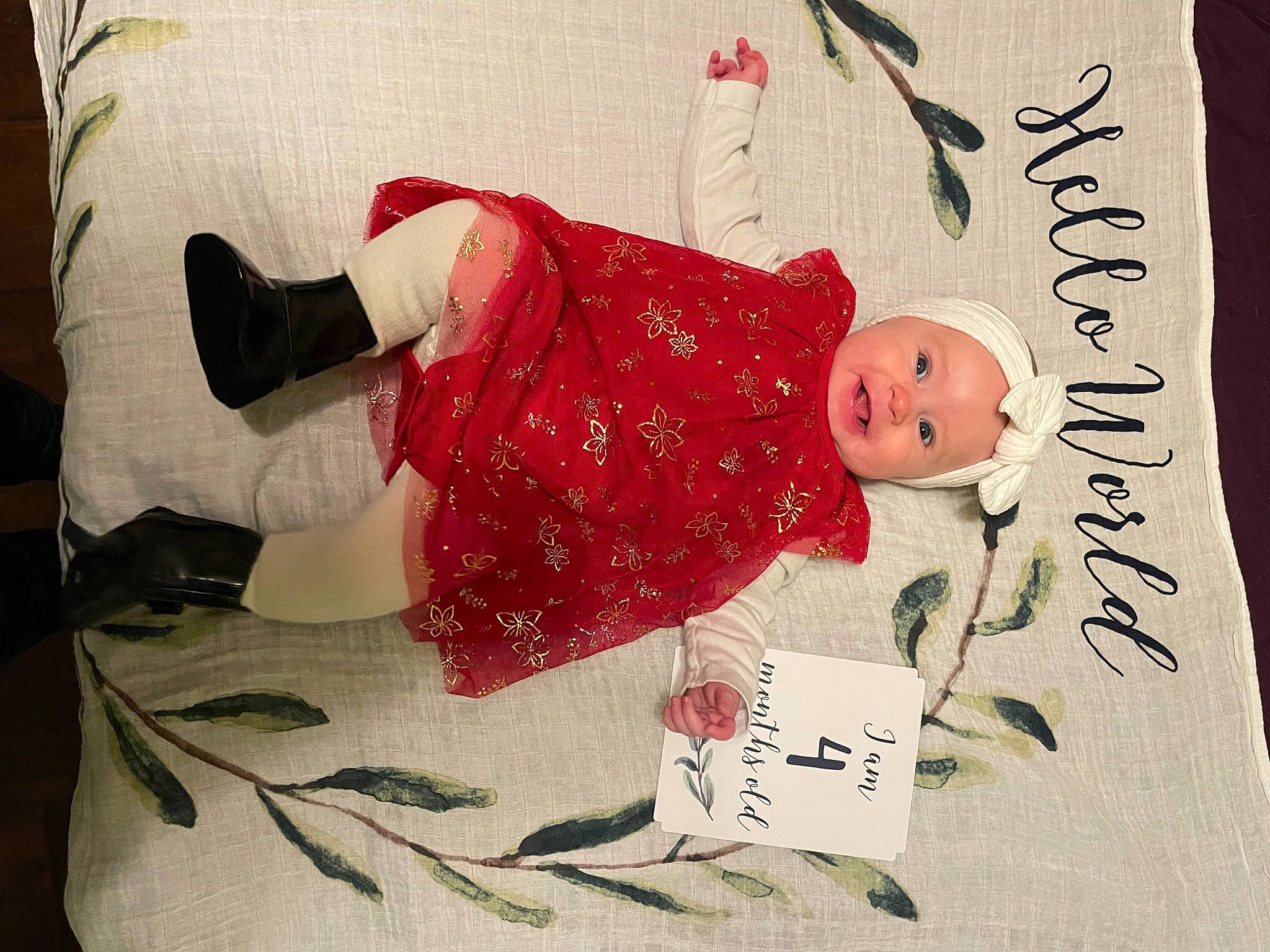 Kay joined the competition — help win amazing prizes! art, baby_toddler_clothing, carmine, child, christmas_eve, comfort, creative_arts, event, flesh, font, happy, hat, headwear, holiday, lap, linens, pattern, person, room, sleeve
