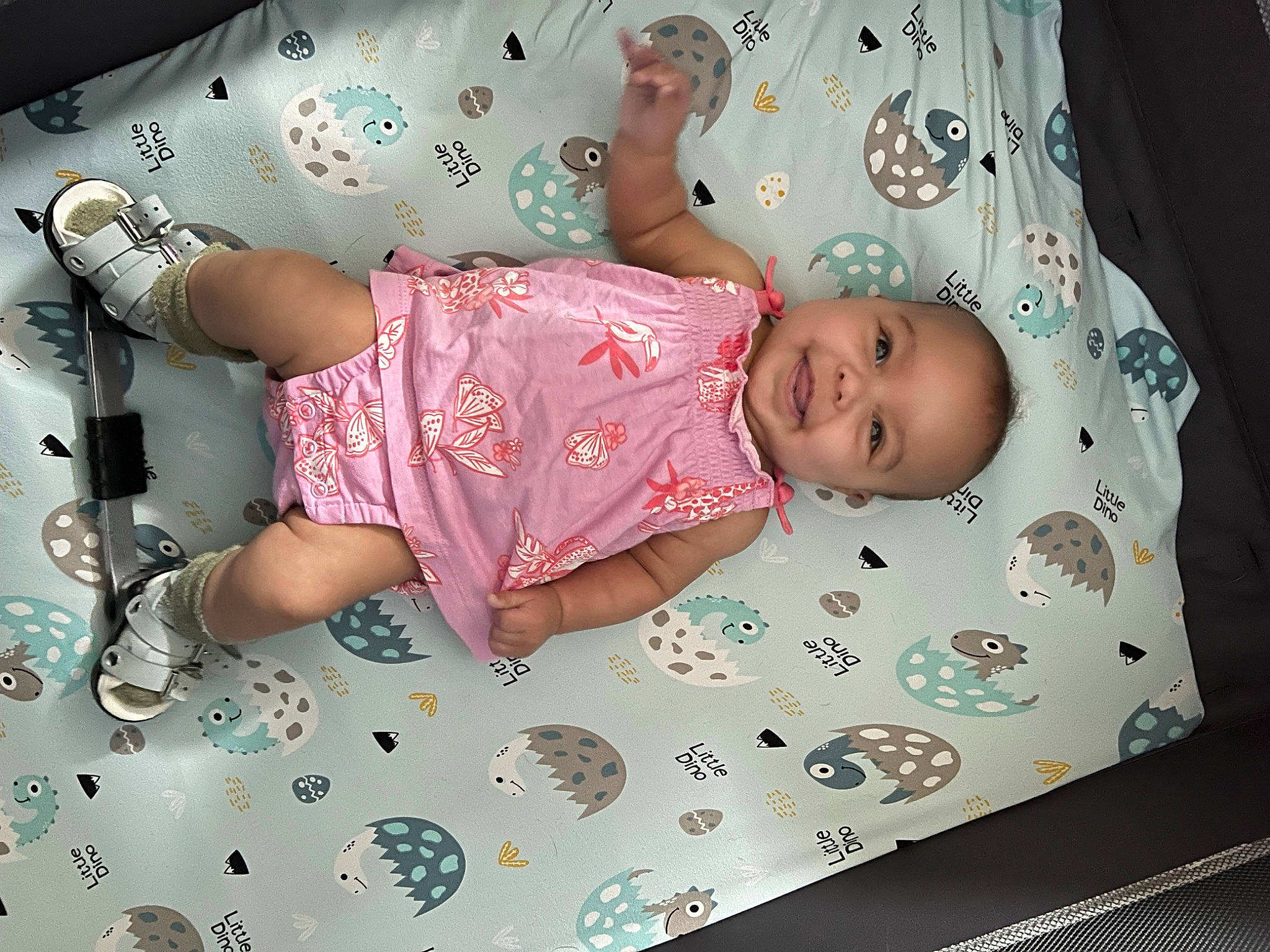 Olivia is registered to the contest to win money with this photo: baby, baby_products, baby_safety, baby_toddler_clothing, beauty, cheek, child, comfort, dress, human_body, joy, linens, magenta, pattern, person, pink, product, purple, skin, sleeve