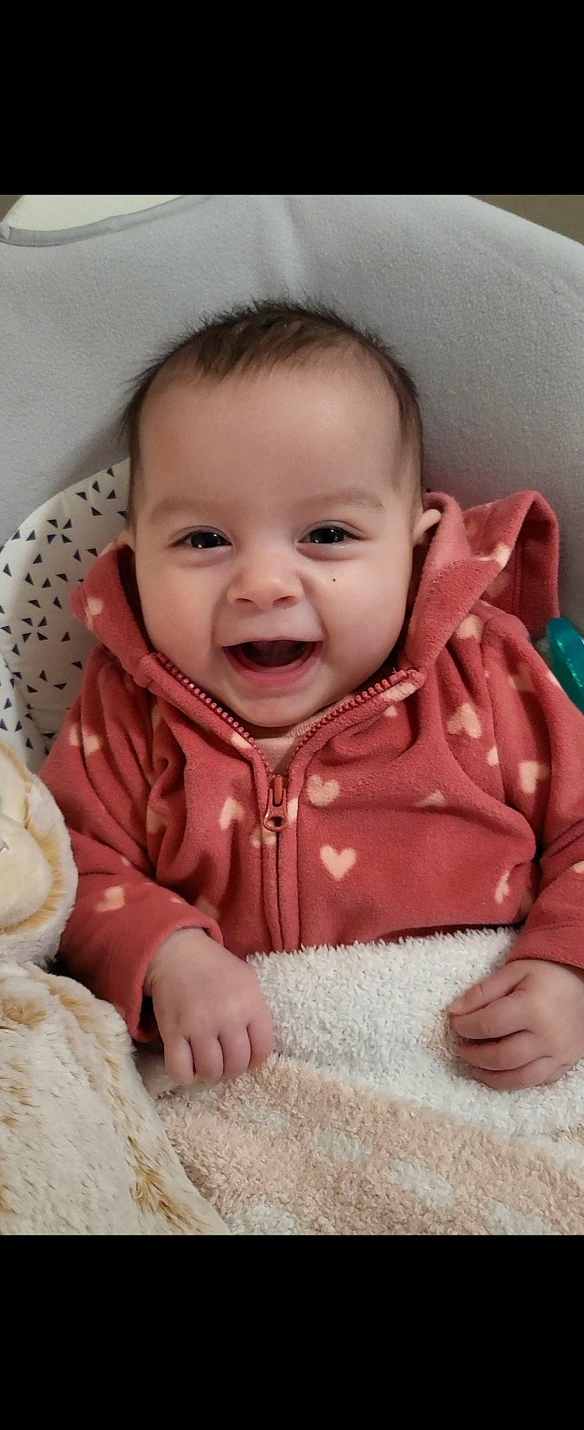 Ada is registered to the contest to win money with this photo: baby, baby_toddler_clothing, beauty, cheek, chin, collar, comfort, facial_expression, happy, iris, jacket, lip, mouth, nose, outerwear, person, product, skin, sleeve, smile