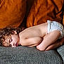 baby, back, bodypart, clothing, couch, cushion, diaper, face, finger, furniture, hand, happy, head, homedecor, lingerie, person, photography, portrait, sleeping, underwear