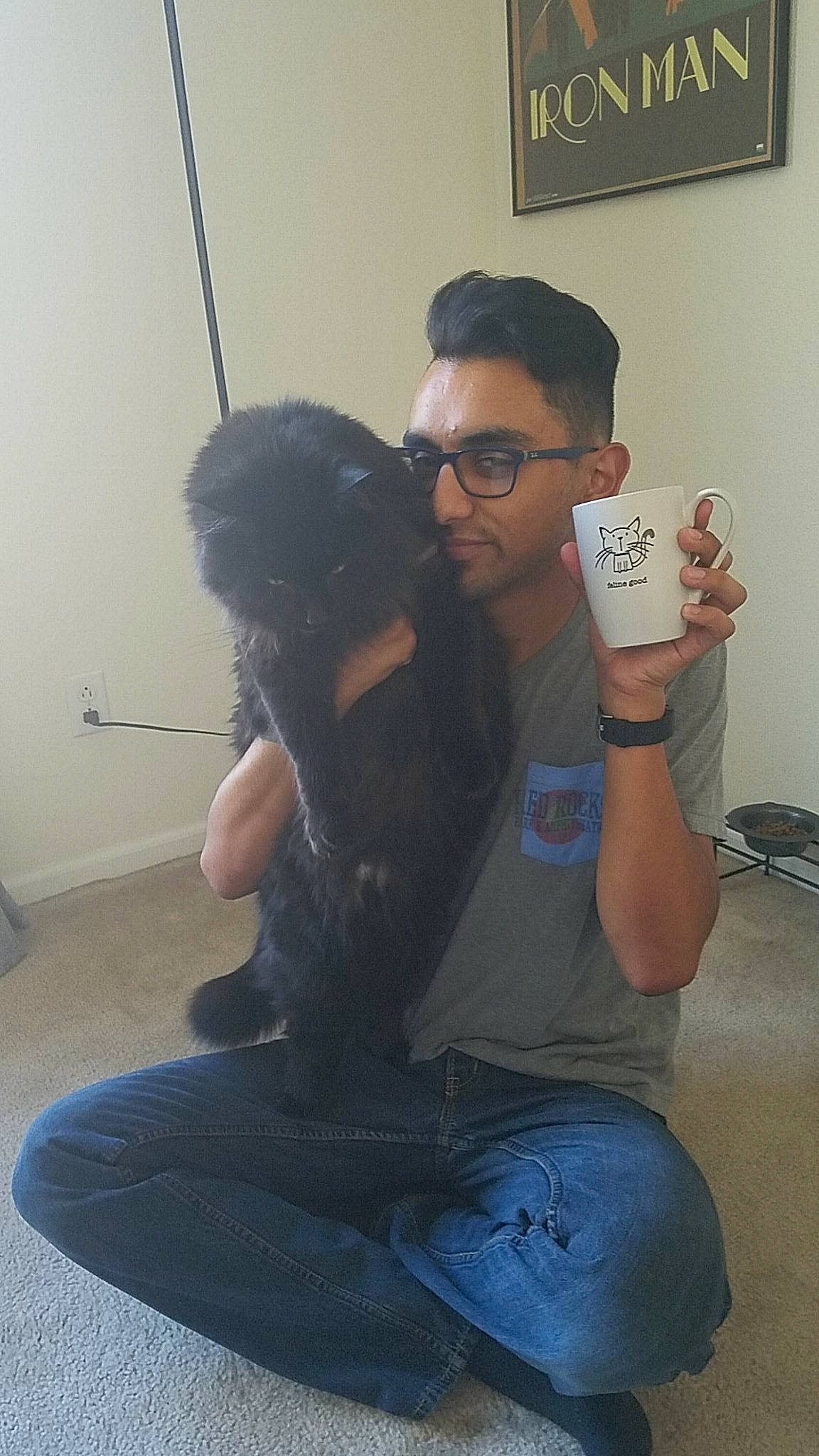 Julius is registered to the contest to win money with this photo: art, black_hair, eyewear, fun, glasses, hair, hairstyle, person, photography, selfie, shoulder