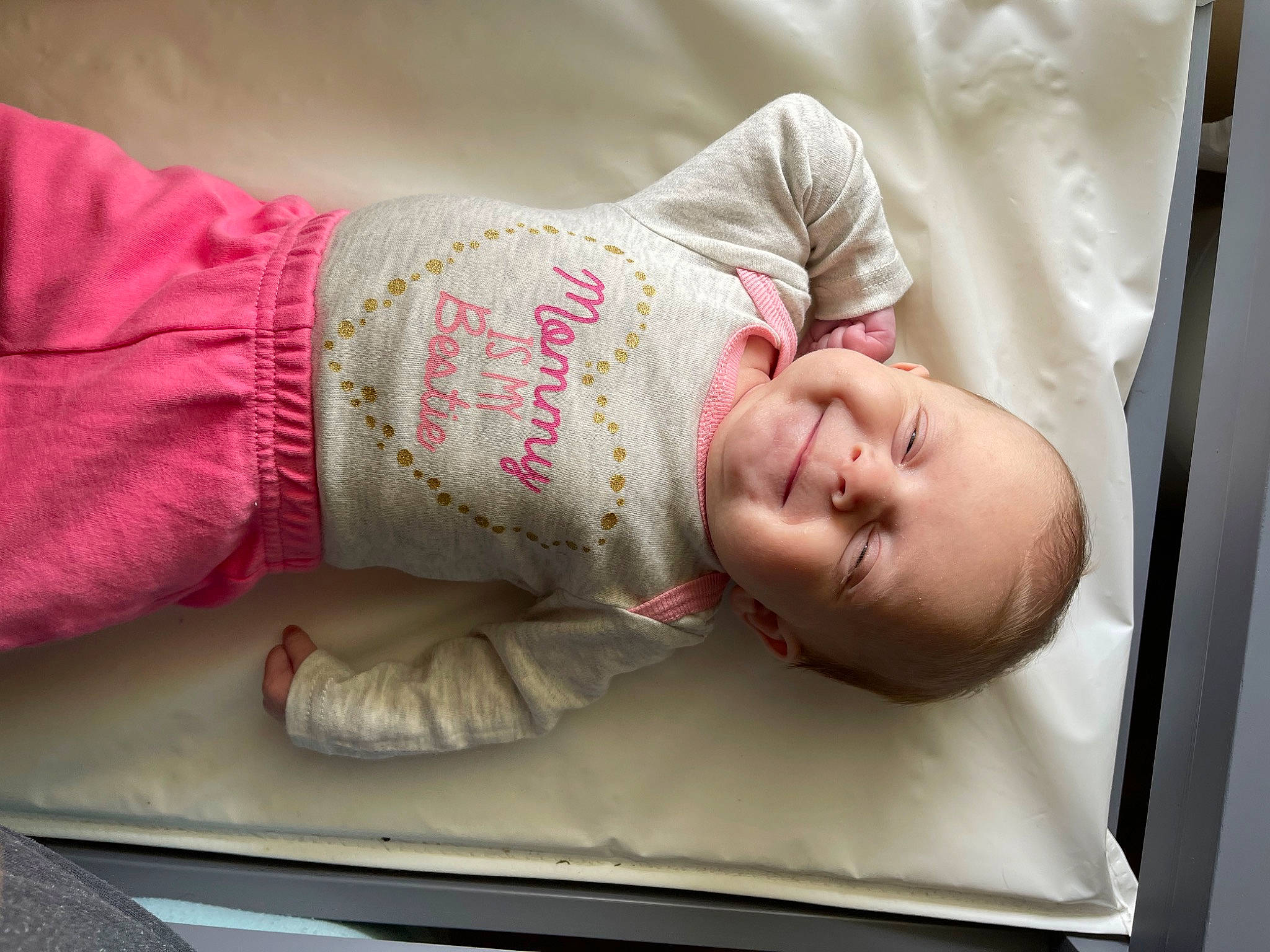 Elizabeth joined the competition — help win amazing prizes! baby, baby_products, baby_safety, baby_sleeping, baby_toddler_clothing, child, comfort, elbow, family_car, finger, hand, joy, linens, nap, person, room, skin, sleep, sleeve, t_shirt