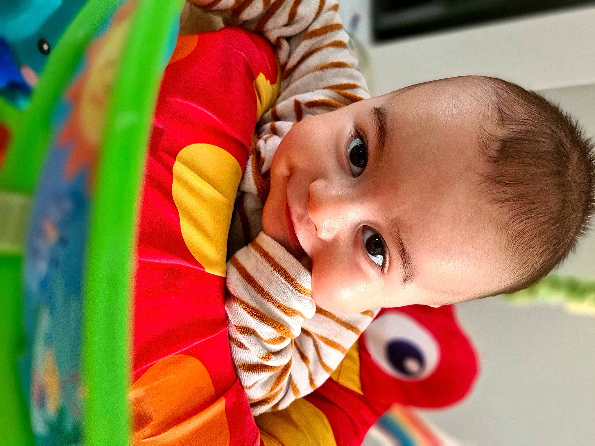 Ilyan participe au concours pour gagner de l'argent avec cette photo : baby, cheek, chin, eye, eyelash, face, facial_expression, fun, hairstyle, happy, head, human_body, iris, lip, mouth, nose, person, product, skin, smile