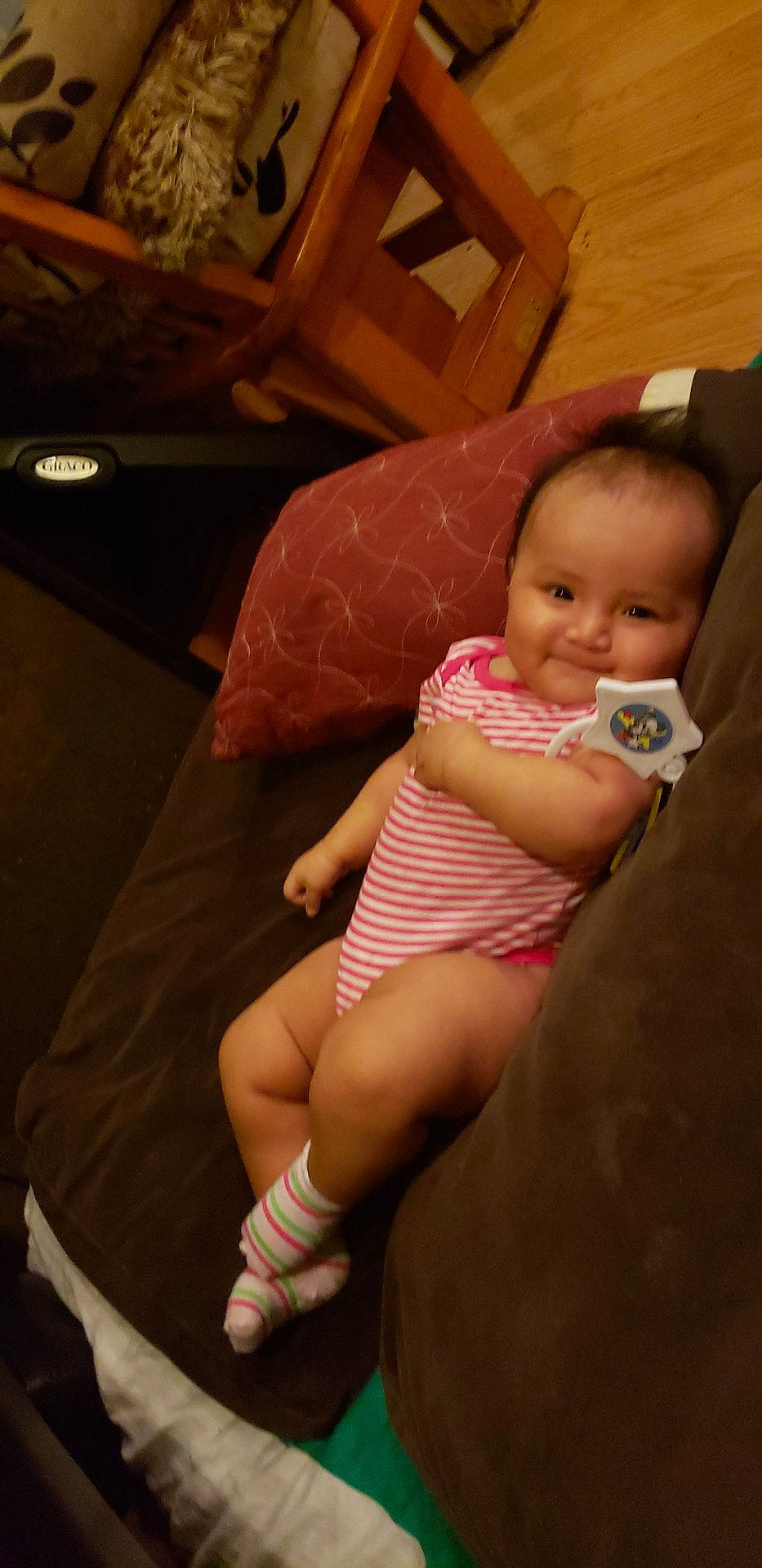 Nicole joined the competition — help win amazing prizes! abdomen, arm, cheek, child, day, eye, finger, fun, girl, hand, human_body, infant, joy, leg, mouth, organ, person, sitting, skin, smile