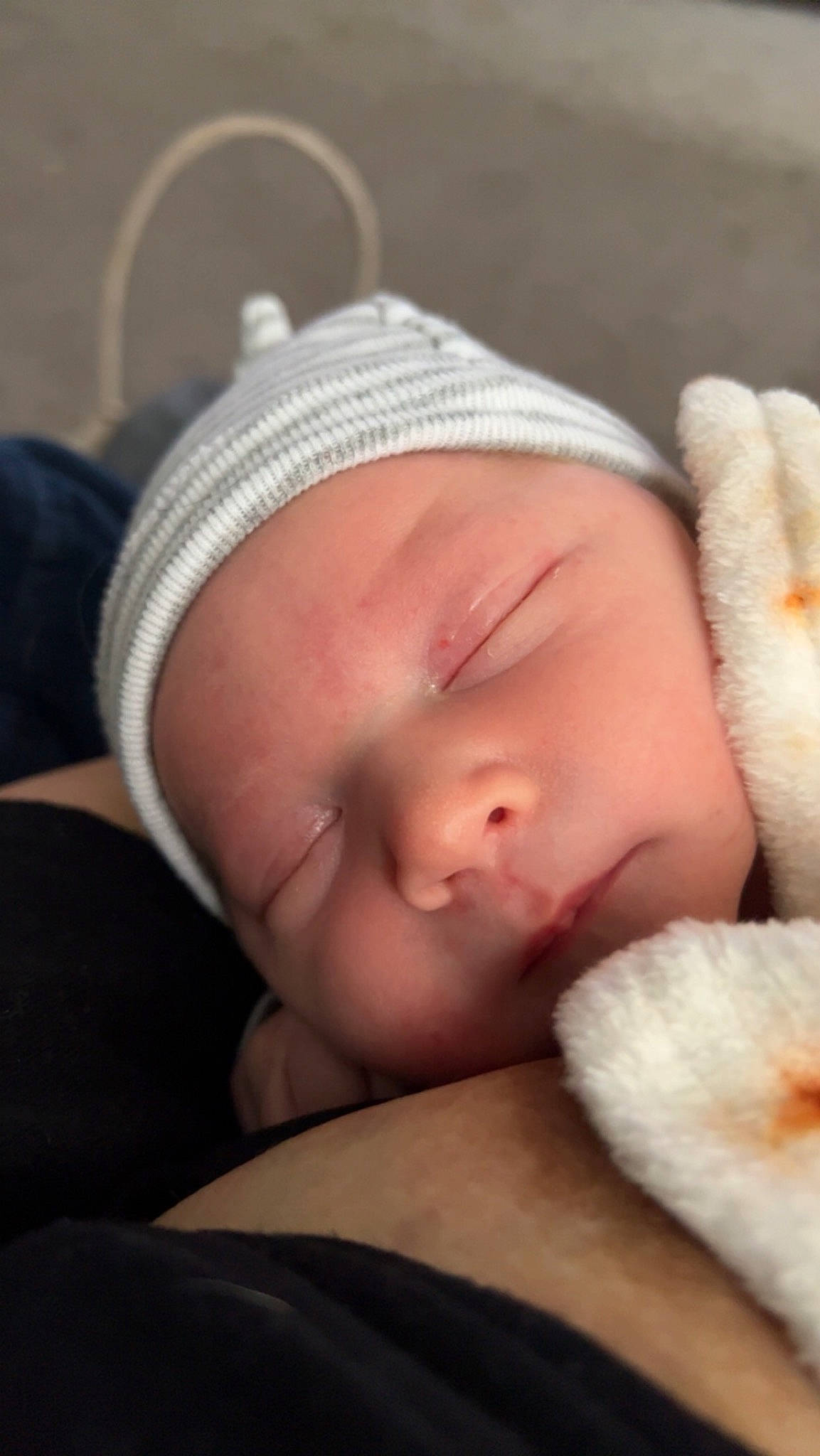 Ronald joined the competition — help win amazing prizes! baby, baby_sleeping, bedtime, cheek, child, comfort, ear, eye, eyebrow, eyelash, hand, head, headgear, headwear, human_body, lip, nap, nose, person, skin