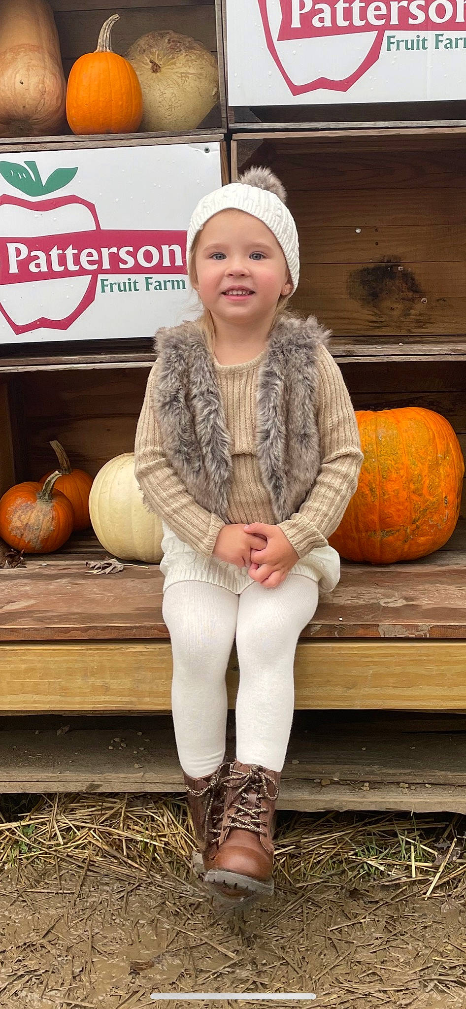 Isabelle joined the competition — help win amazing prizes! calabaza, cap, clothing, cucurbita, fashion, gourd, happy, headwear, joy, knee, natural_foods, orange, person, plant, pumpkin, shoe, smile, squash, street_fashion, toddler