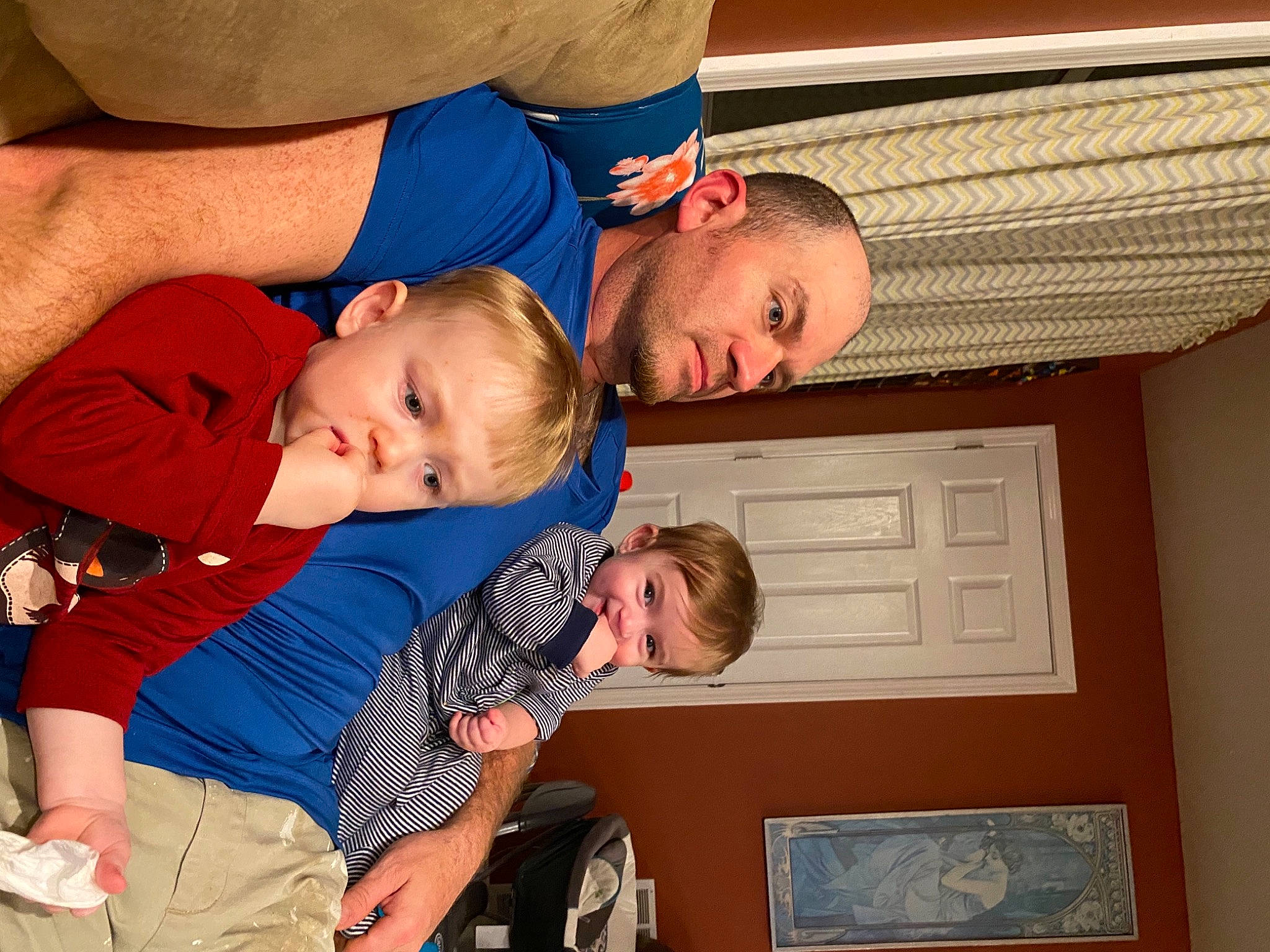 Robert is registered to the contest to win money with this photo: baby, baby_products, baby_toddler_clothing, child, comfort, ear, grandparent, interaction, lap, person, picture_frame, sorrow, toddler